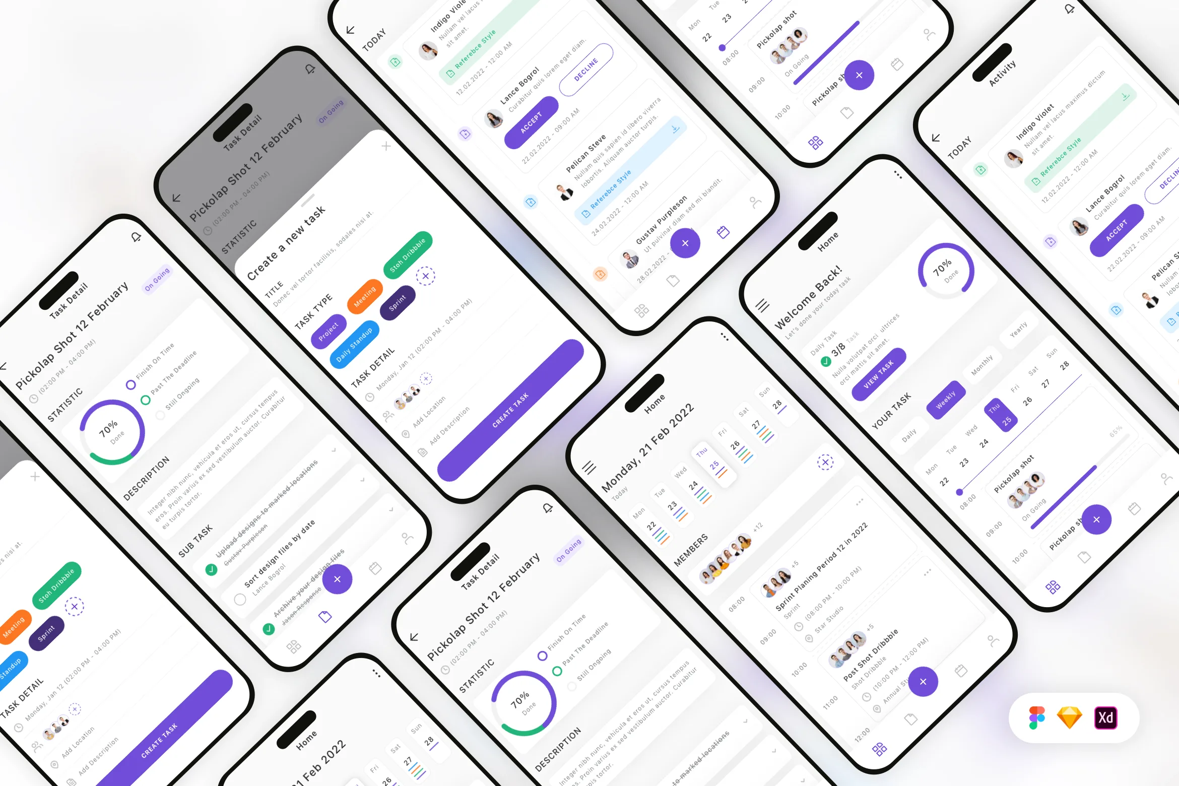 Task Management Mobile App UI Kit