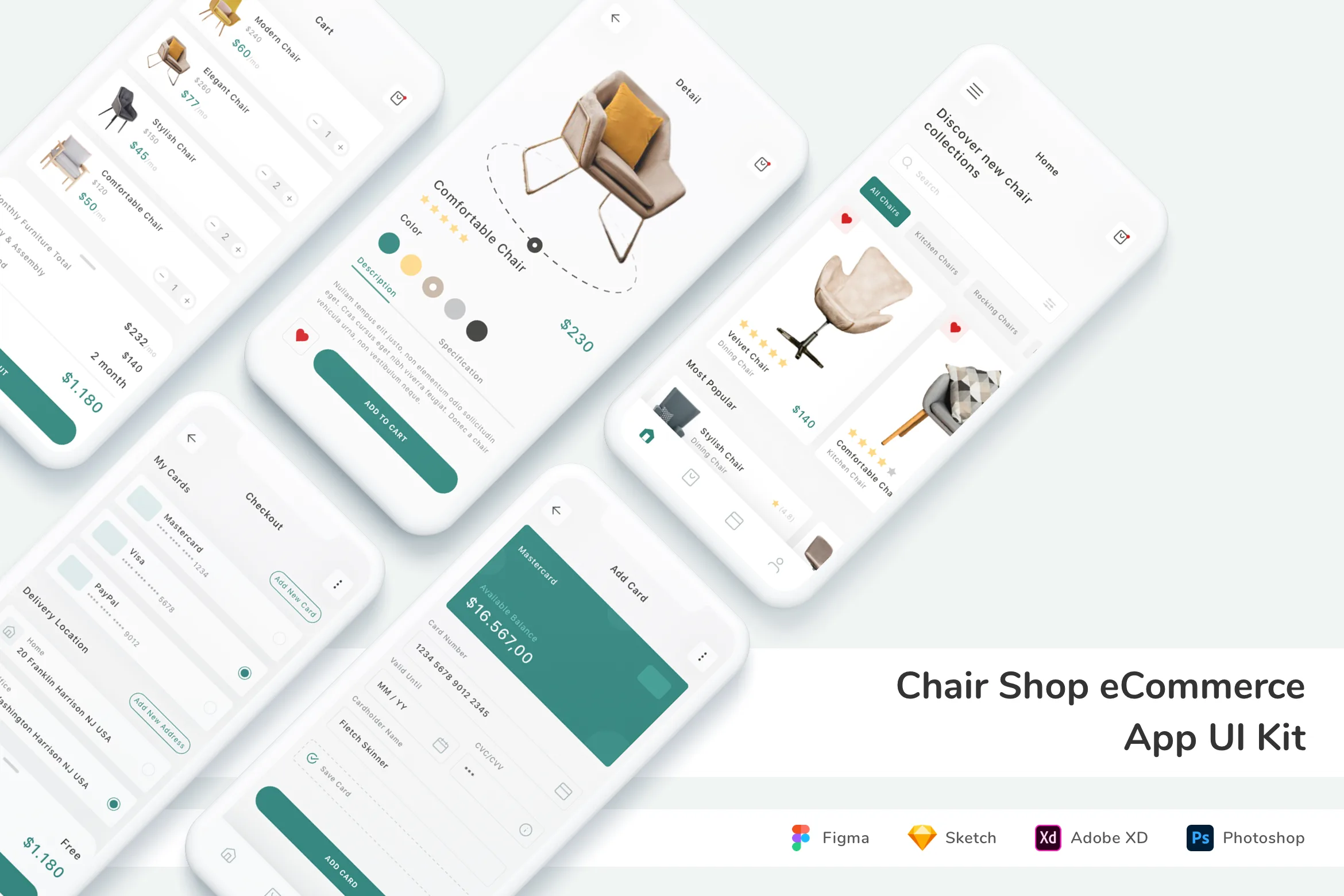 Chair Shop eCommerce App UI Kit