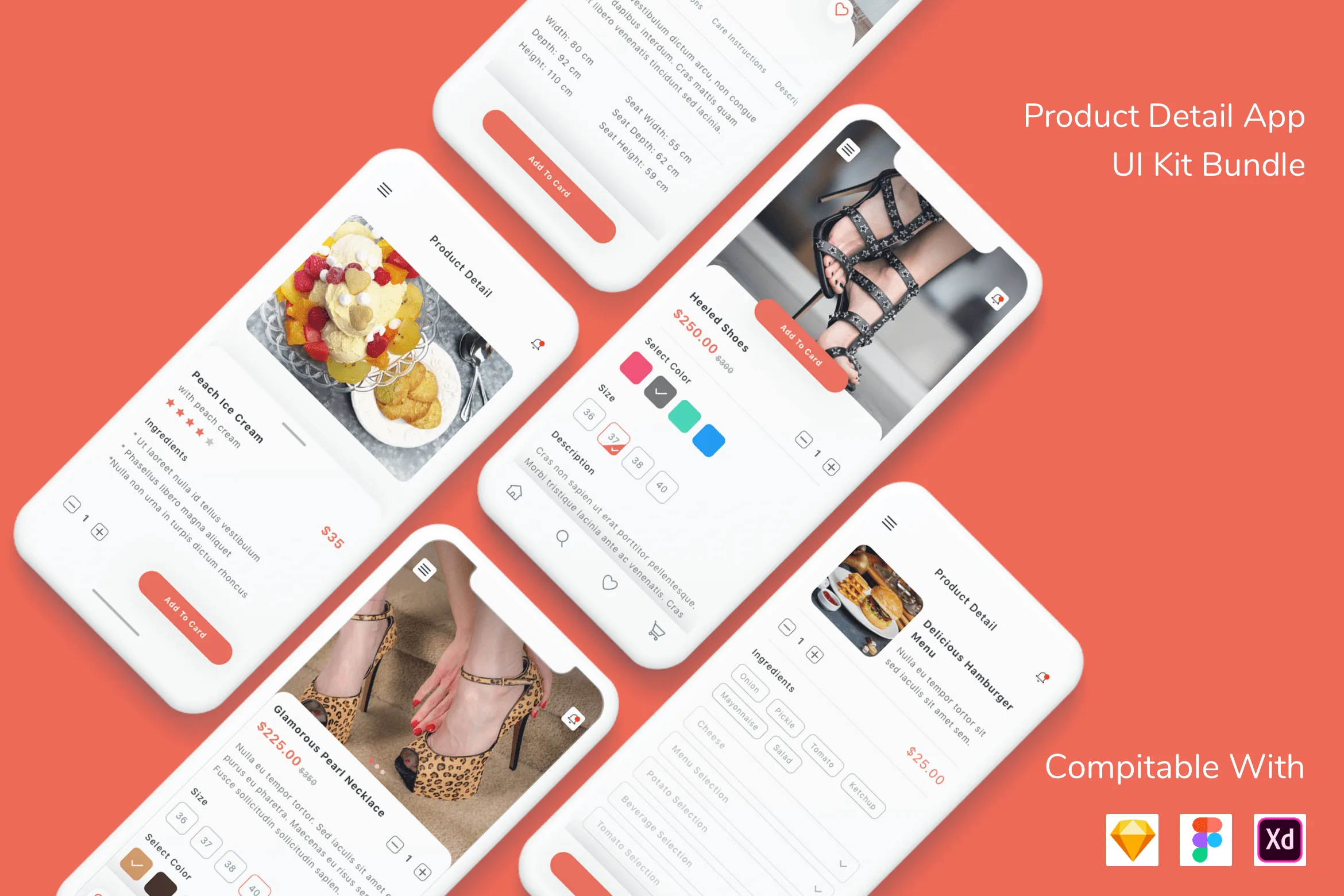 Product Detail App UI Kit for Figma, Sketch & XD | UIworkshop