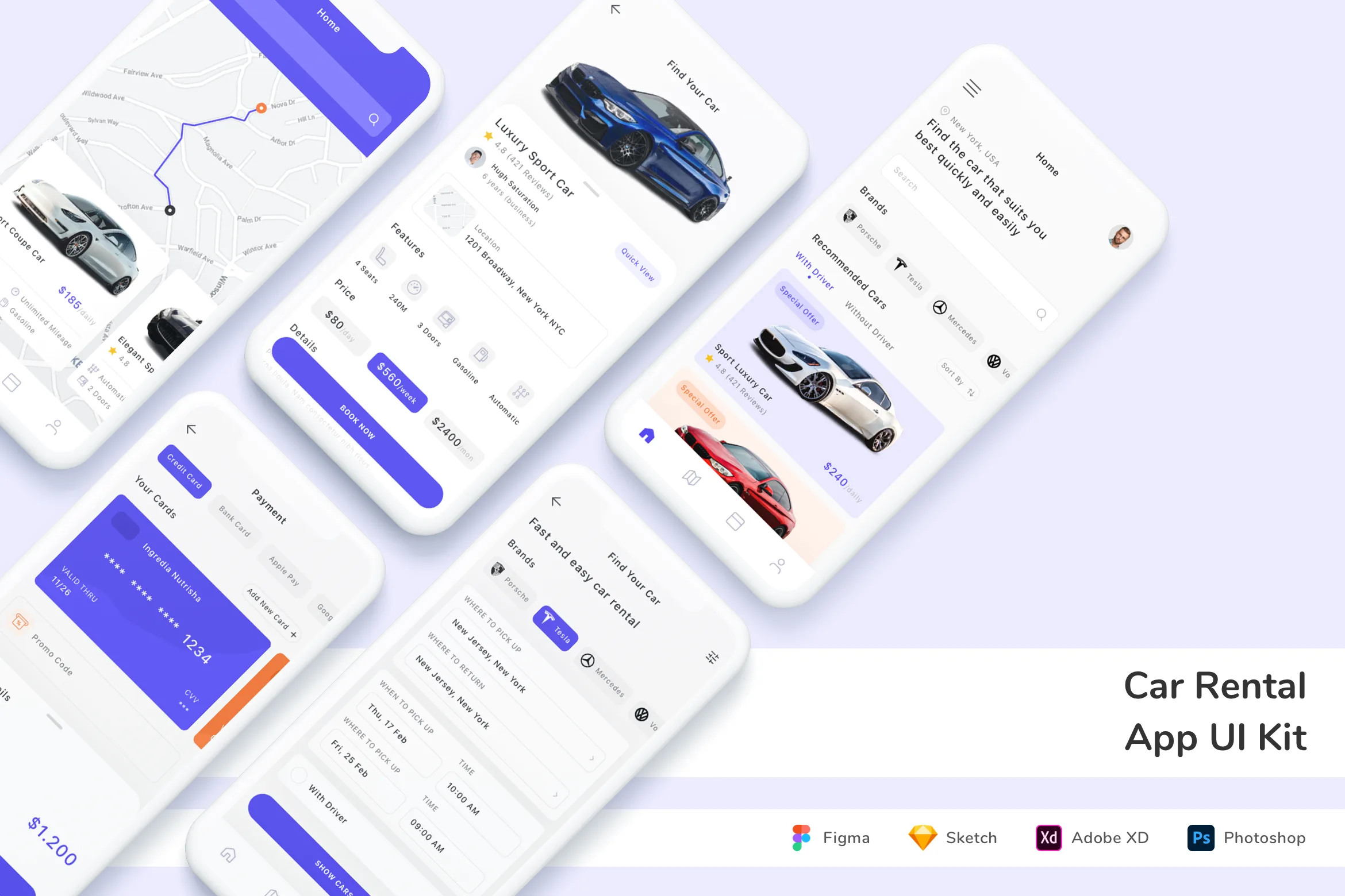 Car Rental App UI Kit