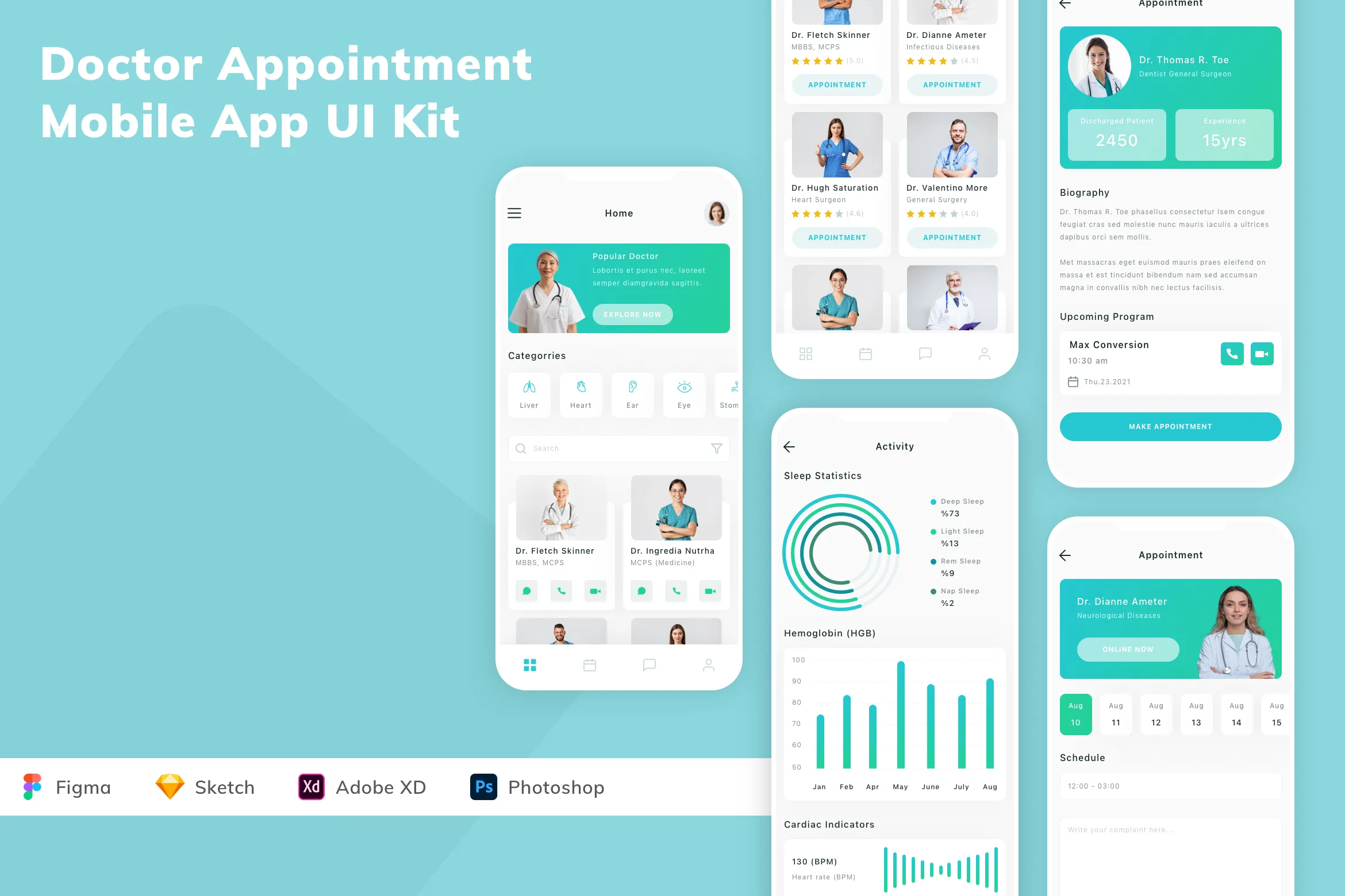 Doctor Appointment Mobile App UI Kit