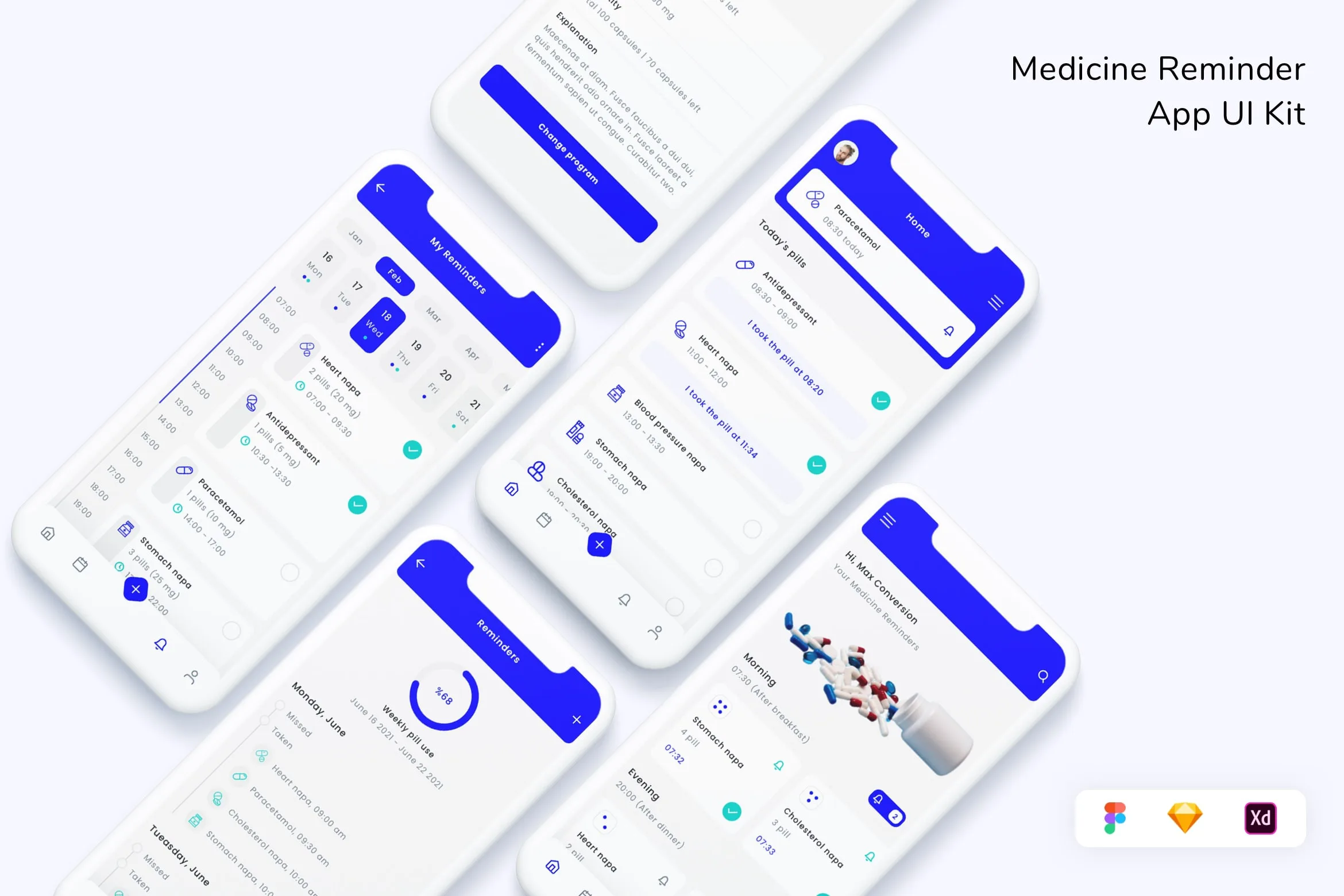 Medicine Reminder App UI Kit