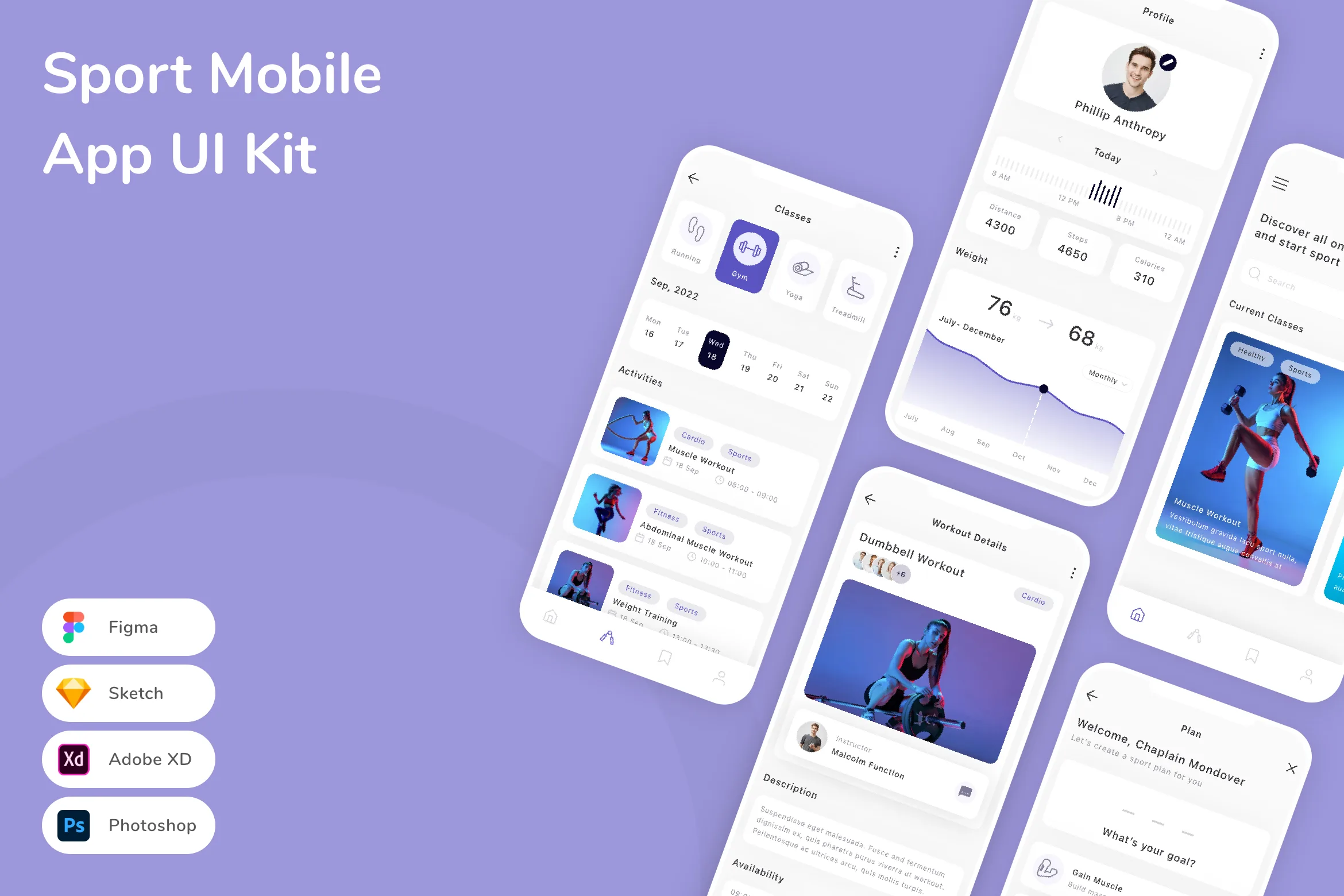 Sport Mobile App UI Kit
