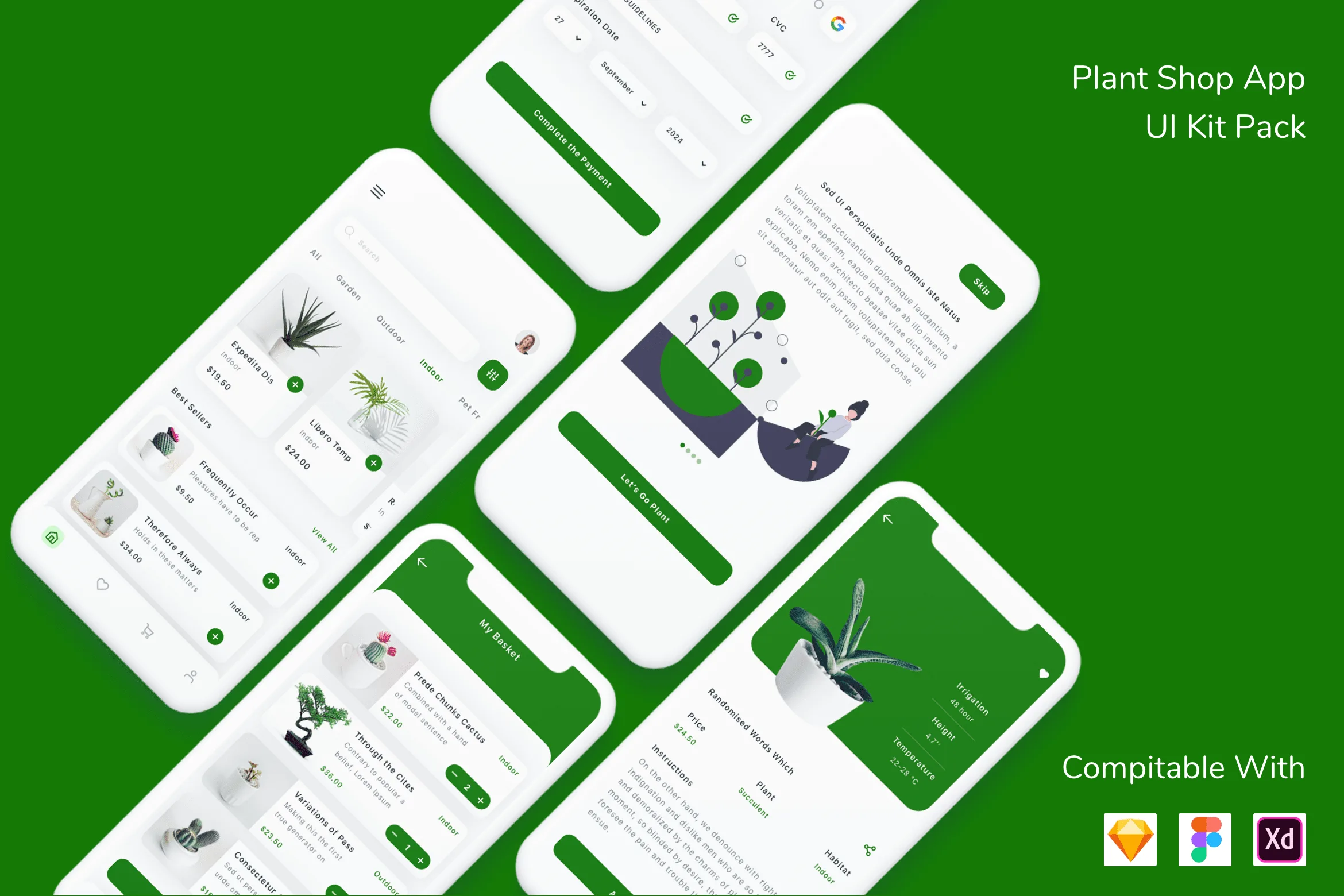 Plant Shop App UI Kit Pack