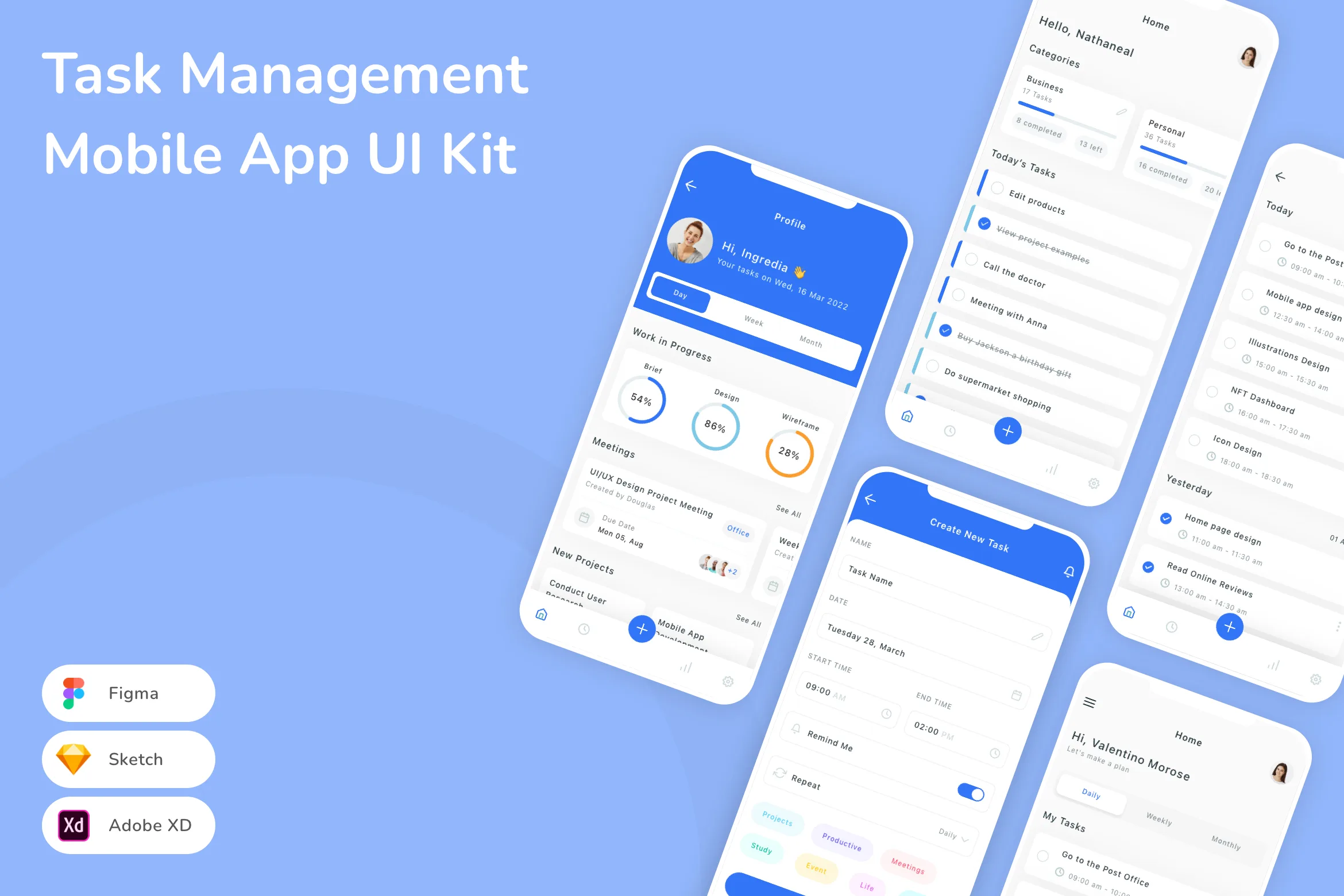 Task Management Mobile App UI Kit