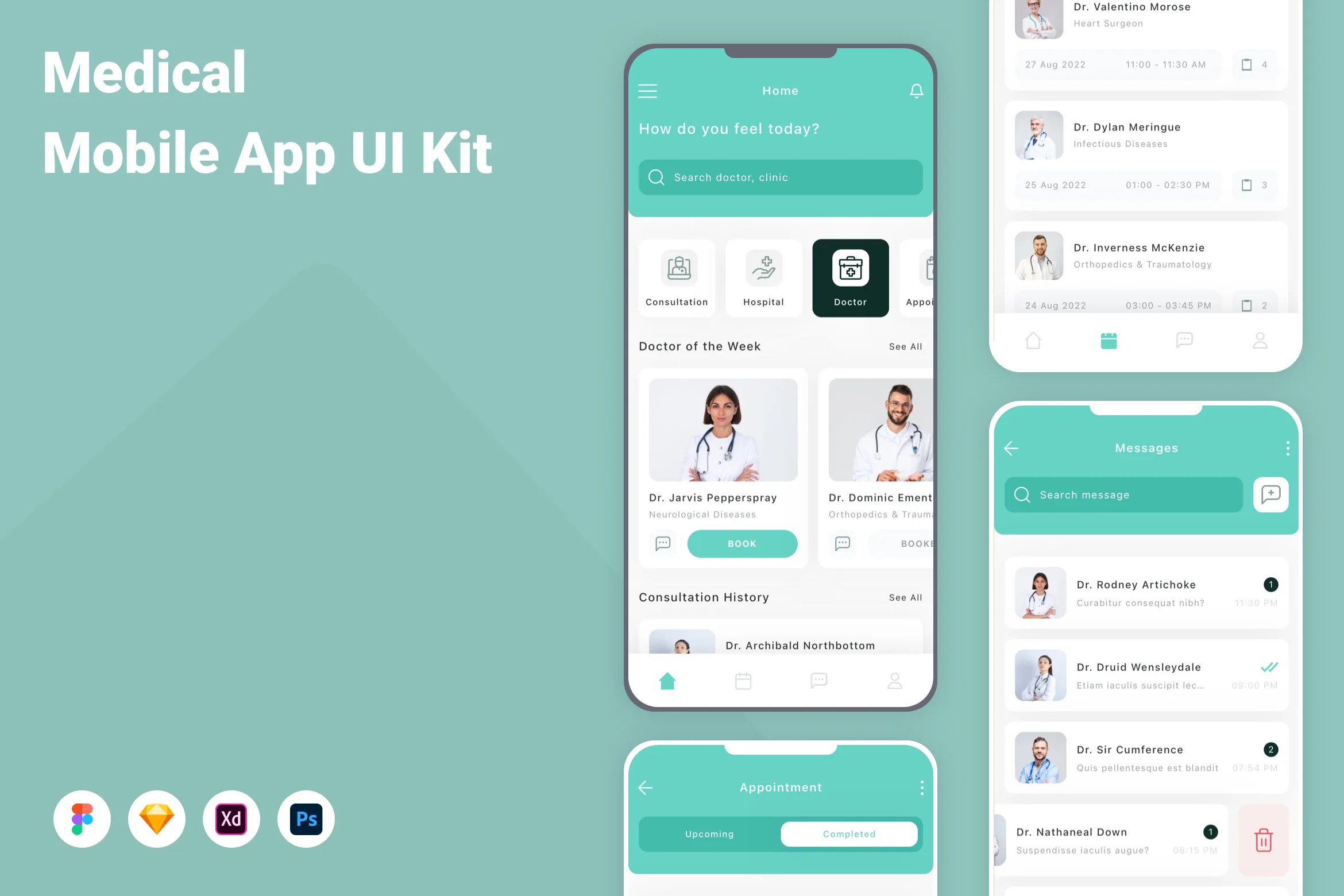 Medical Mobile App UI Kit