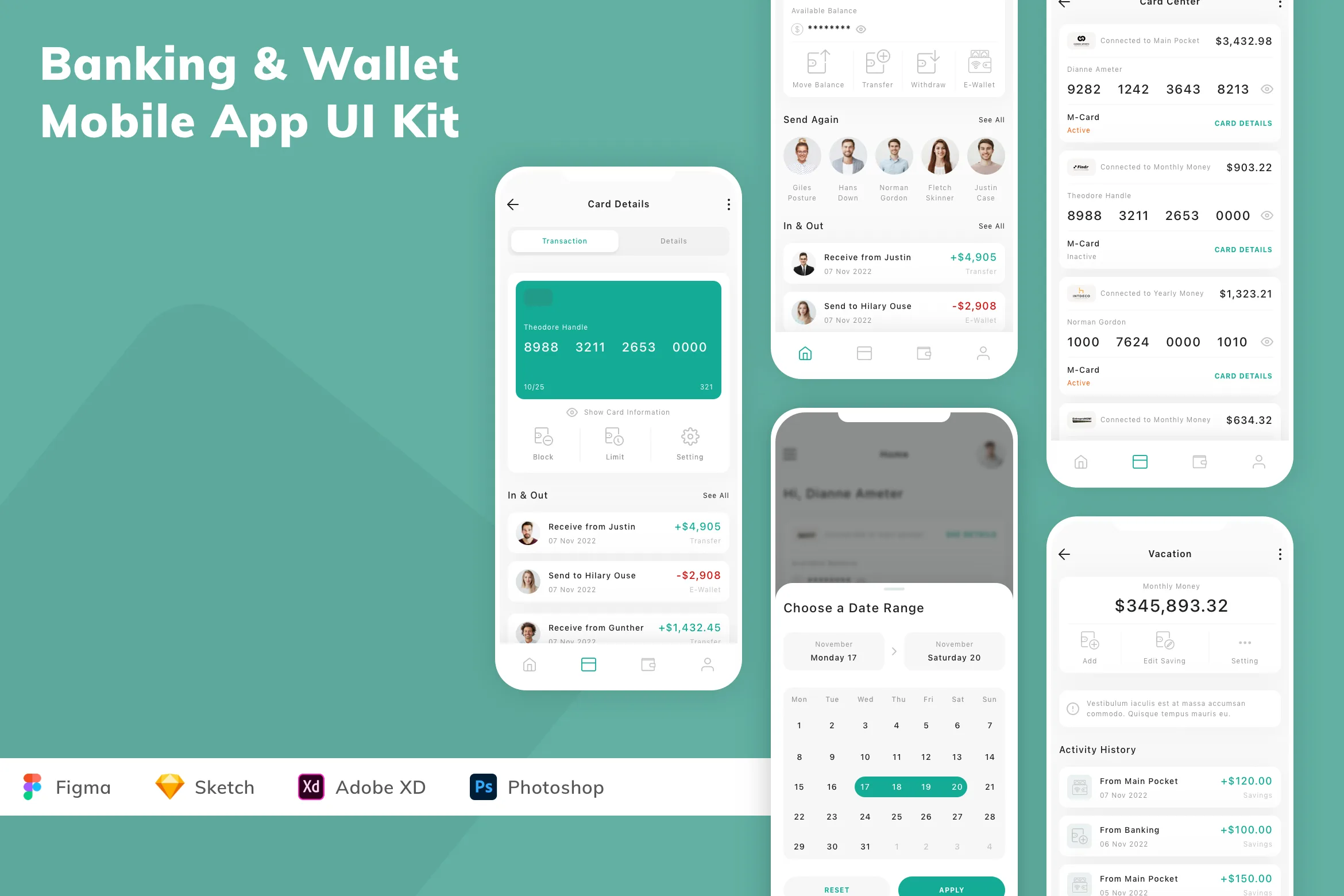 Banking & Wallet Mobile App UI Kit