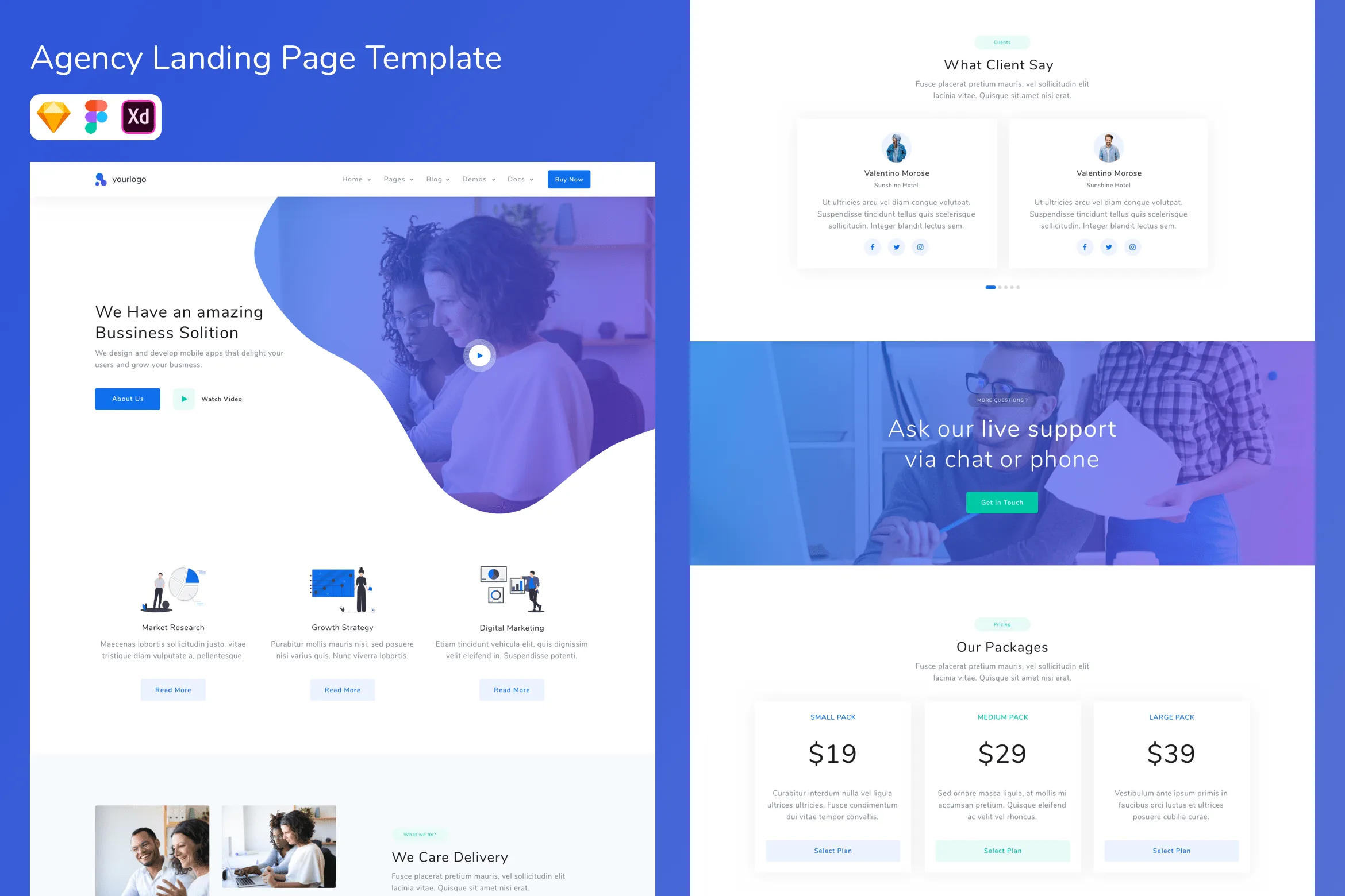 Agency Landing Page Template 