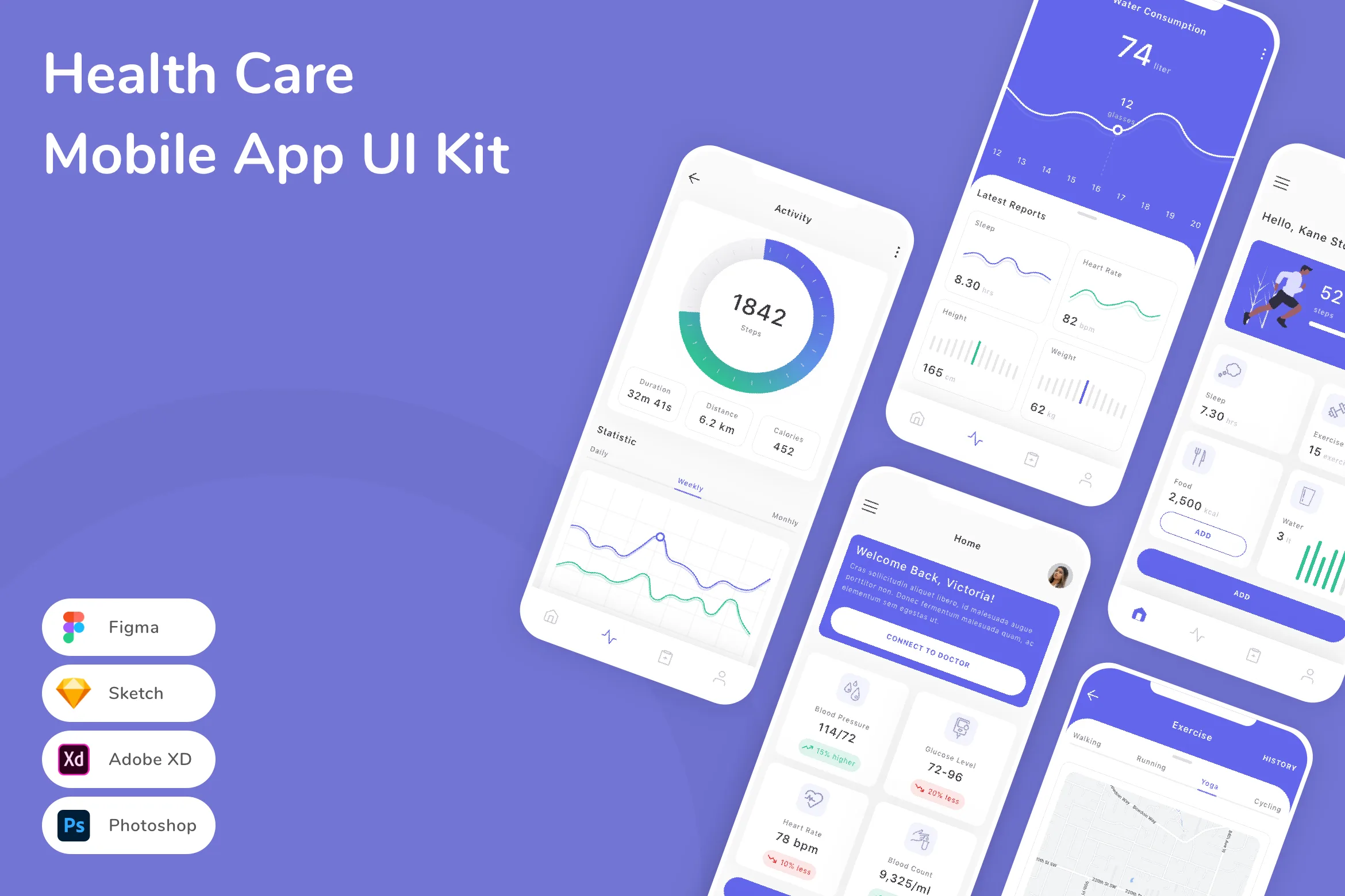 Health Care Mobile App UI Kit