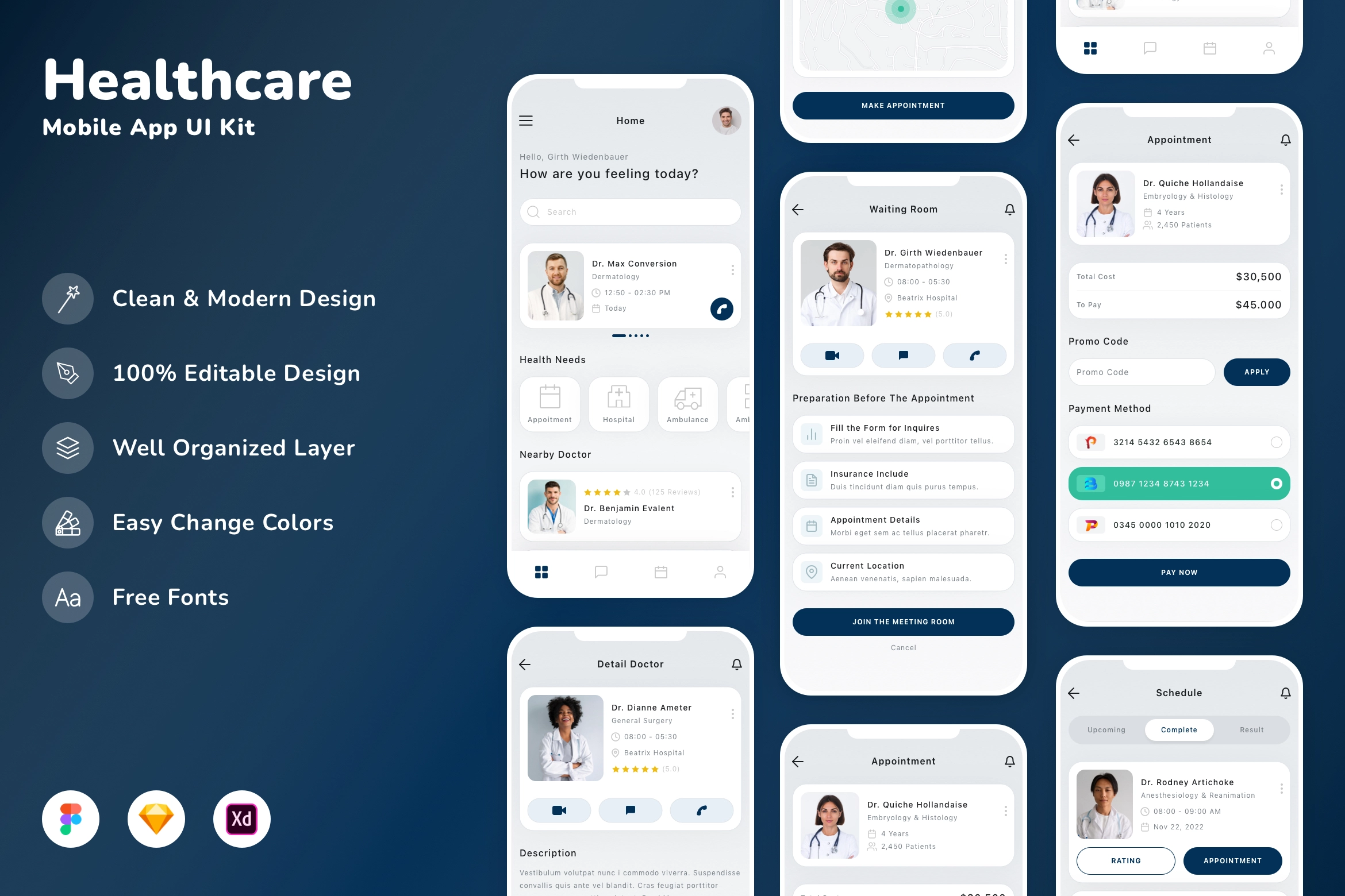 Healthcare Mobile App UI Kit