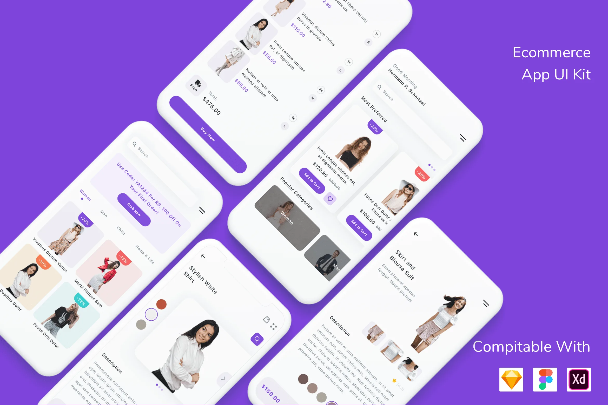 Ecommerce App UI Kit
