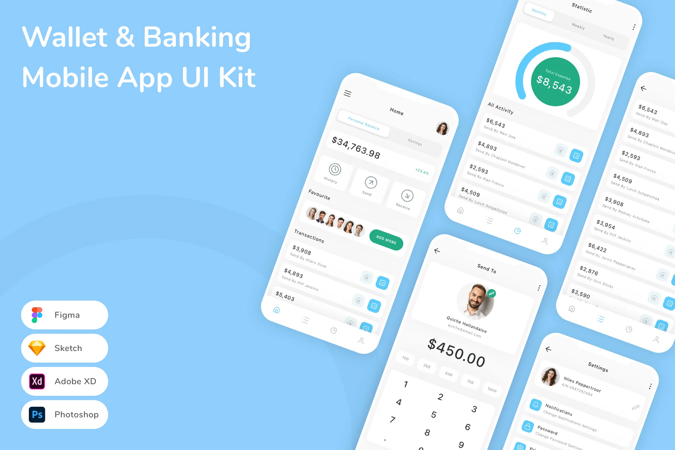Wallet & Banking Mobile App UI Kit