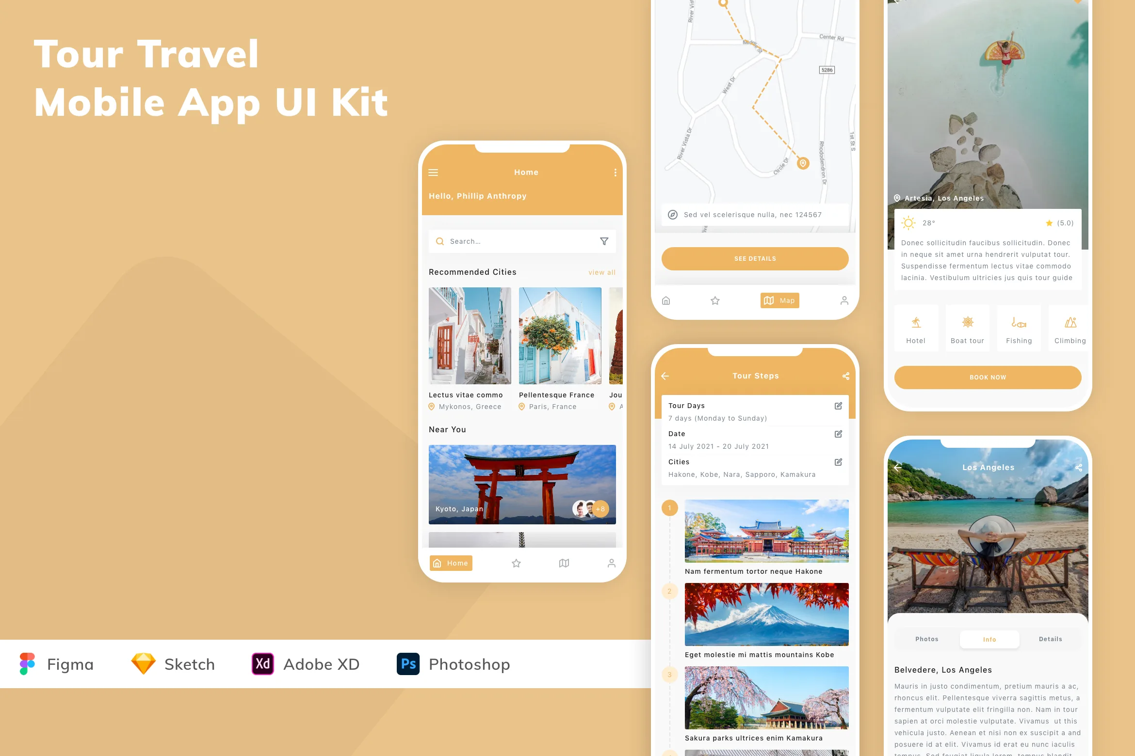 Tour Travel Mobile App UI Kit