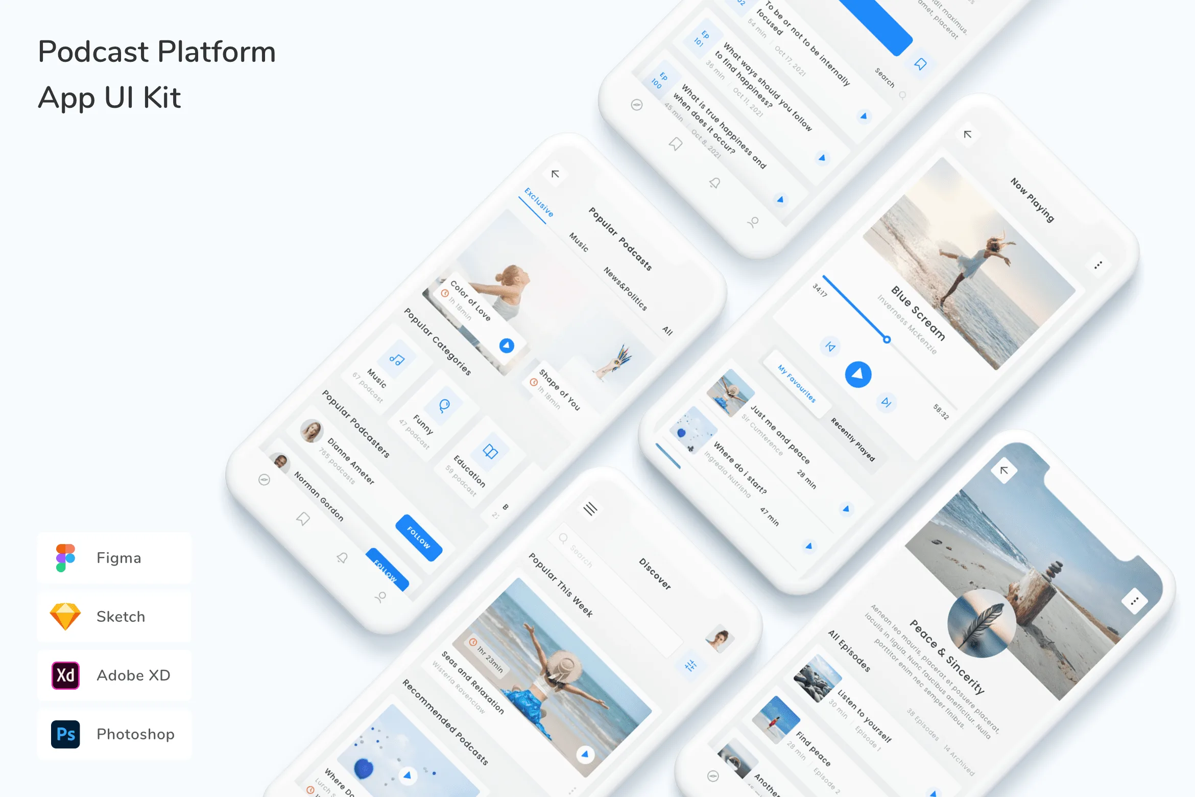 Podcast Platform App UI Kit