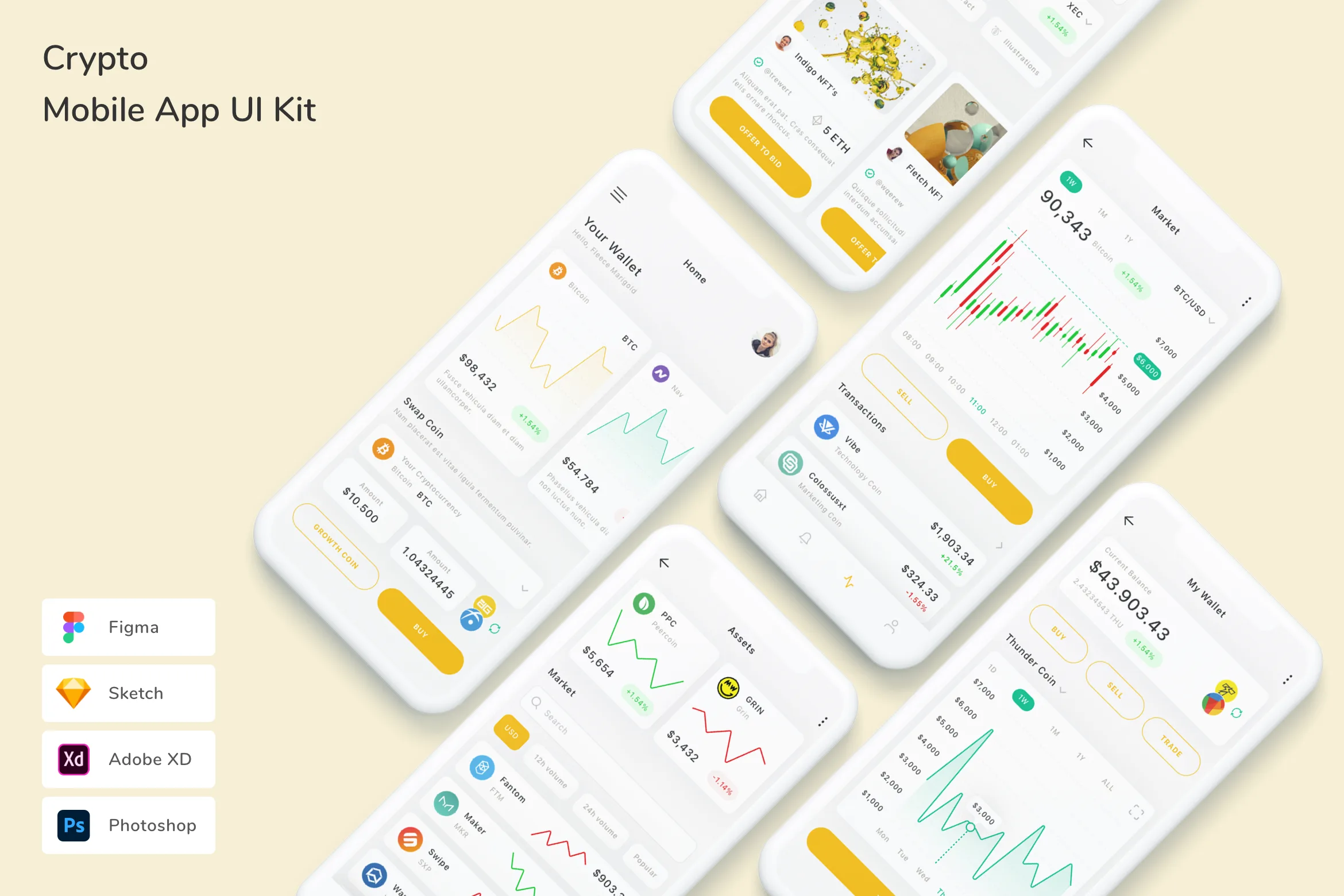 Crypto Mobile App UI Kit