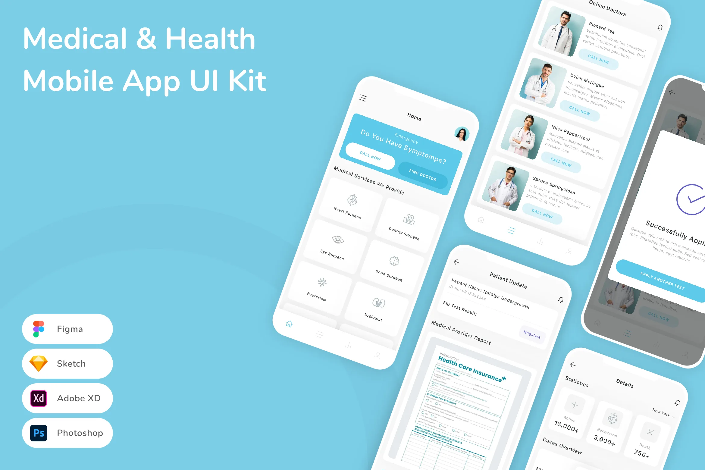 Medical & Health Mobile App Ui Kit