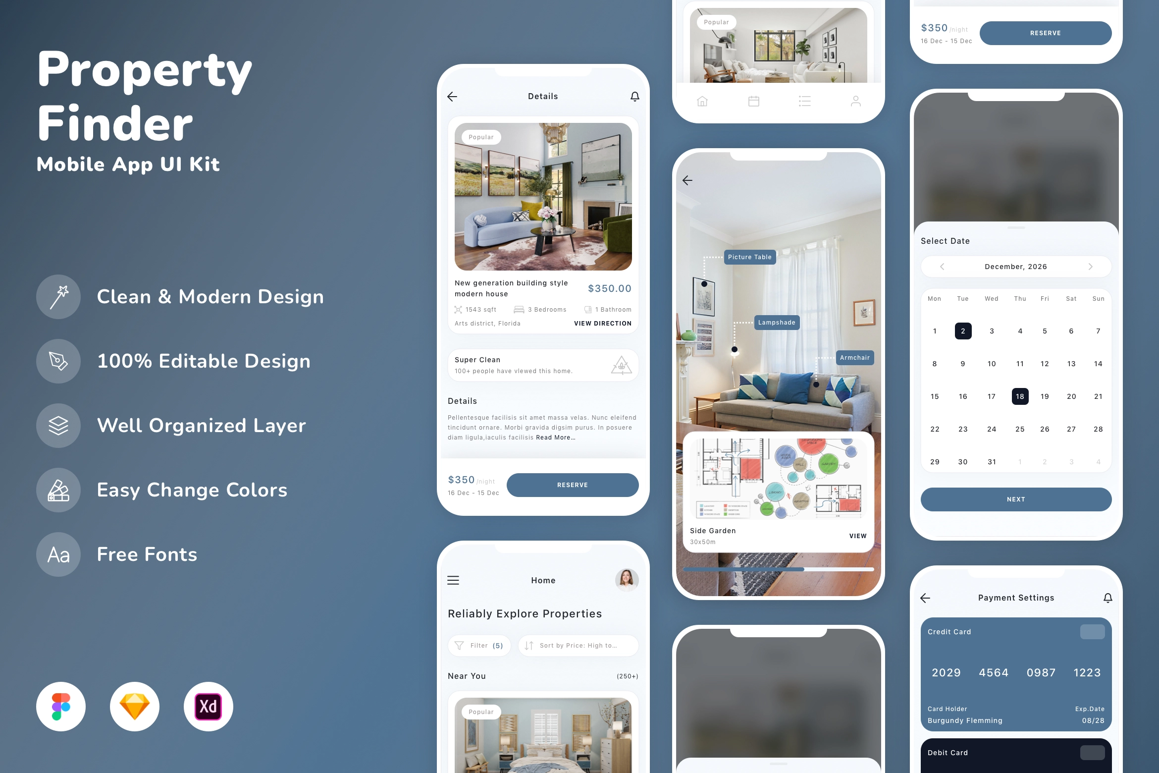 Property Finder Mobile App UI Kit