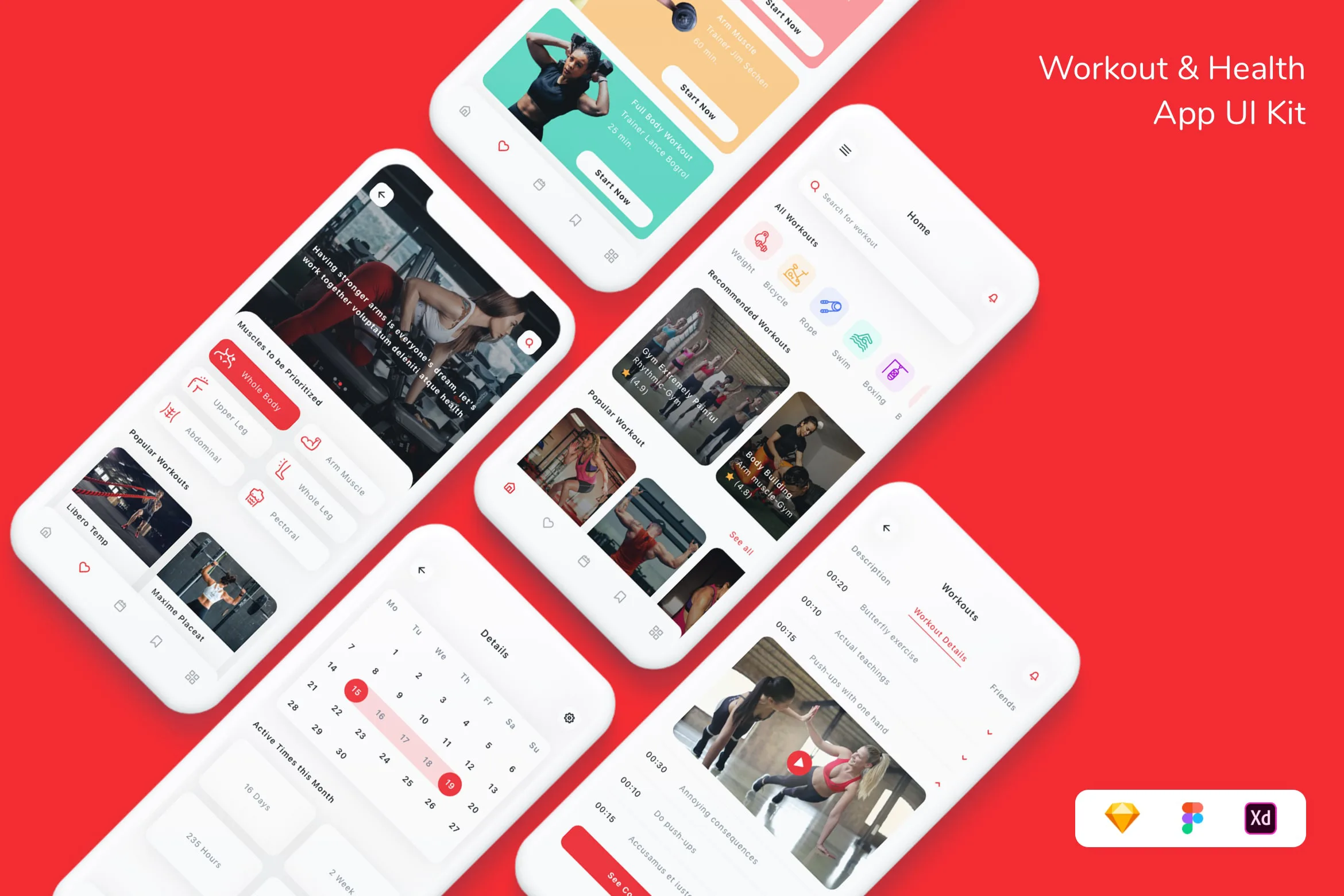 Workout & Health App UI Kit