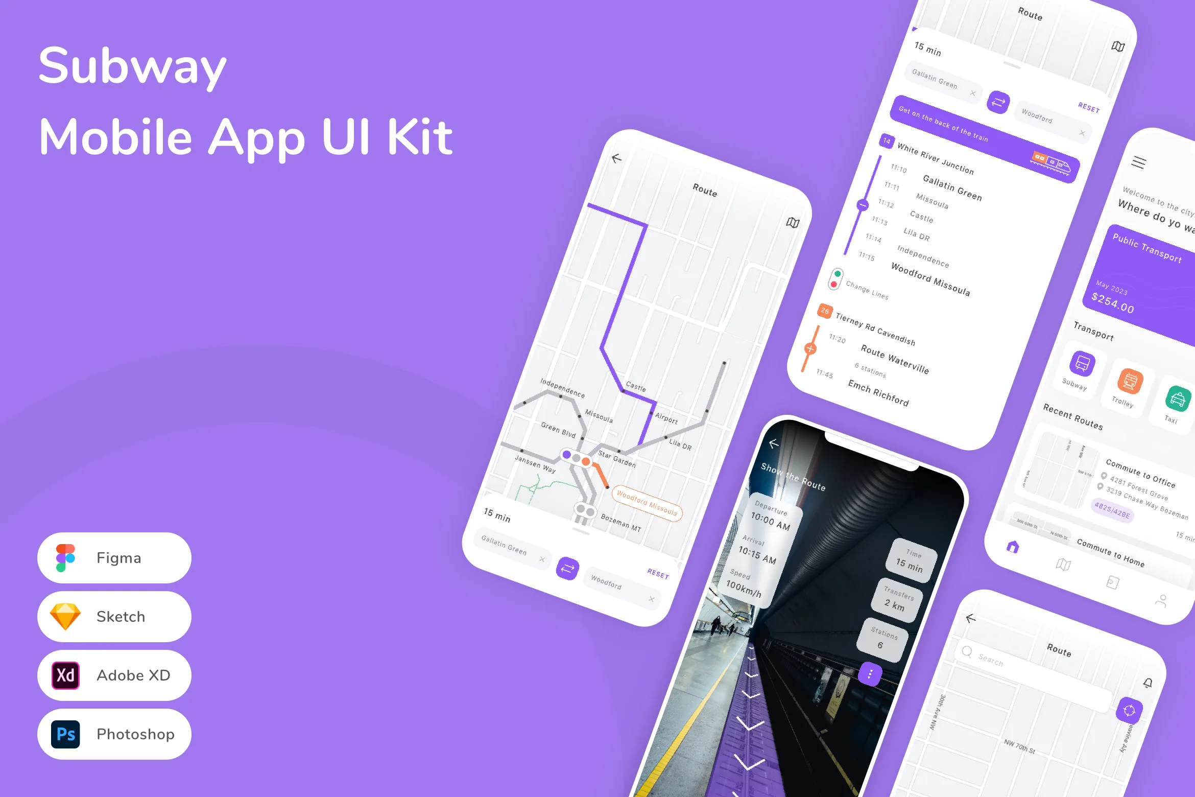 Subway Mobile App UI Kit