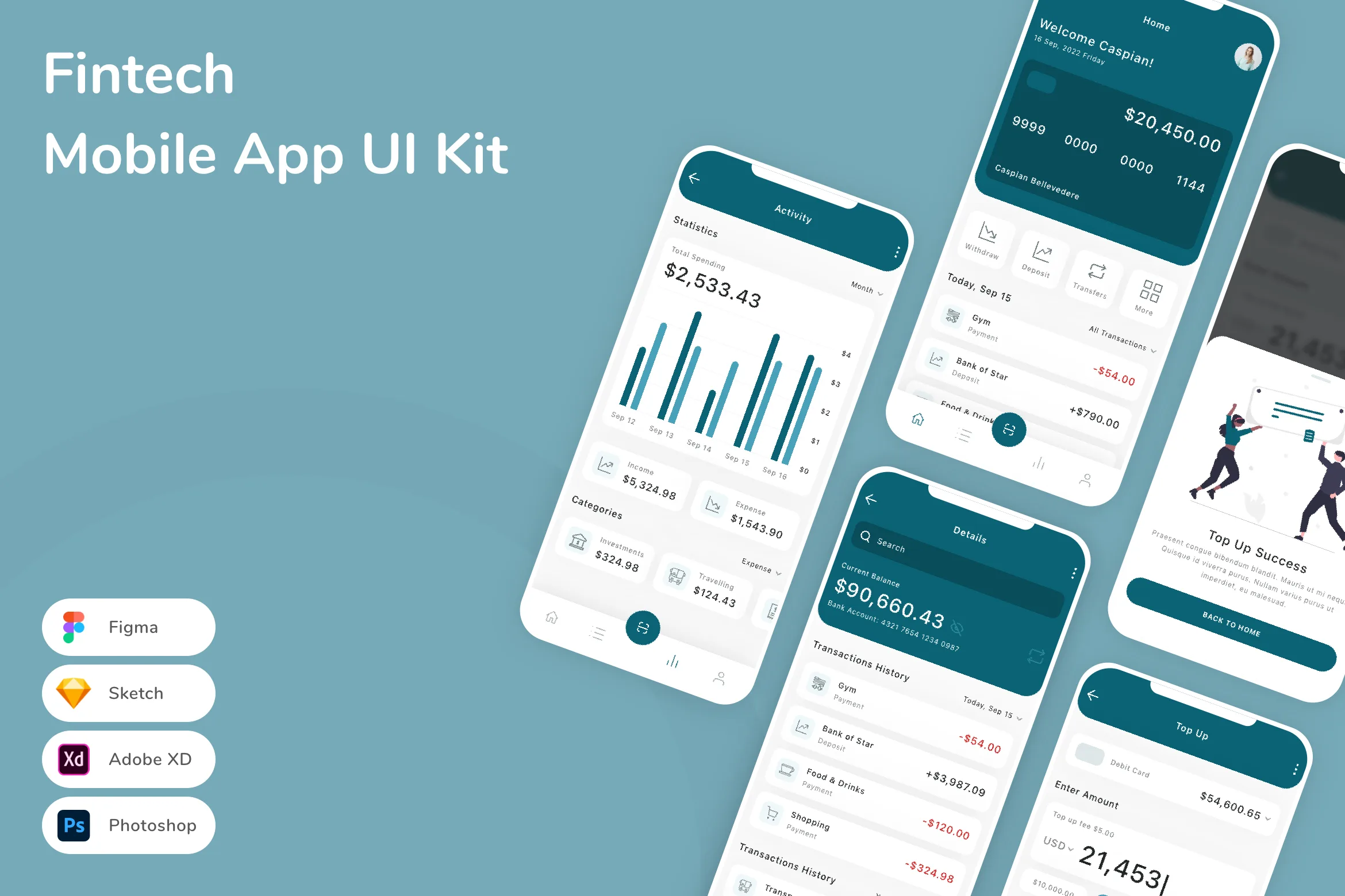 Fintech Mobile App UI Kit