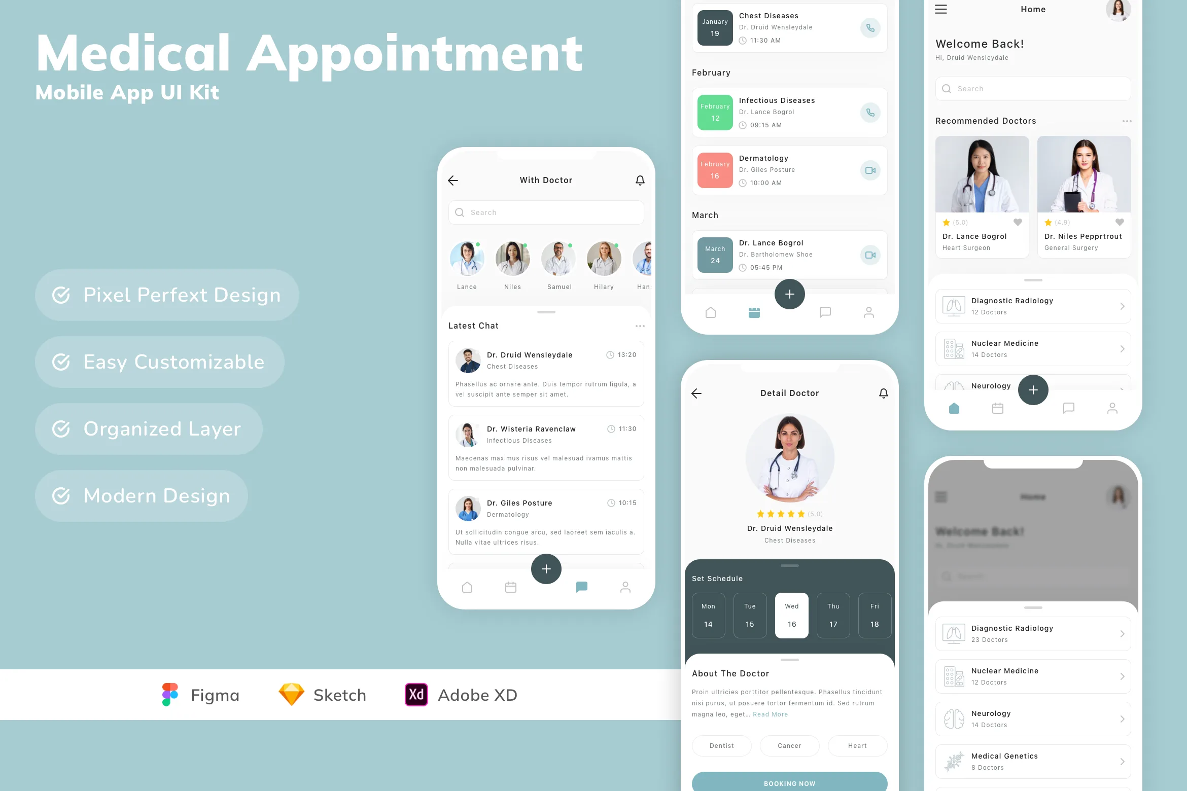 Medical Appointment Mobile App UI Kit