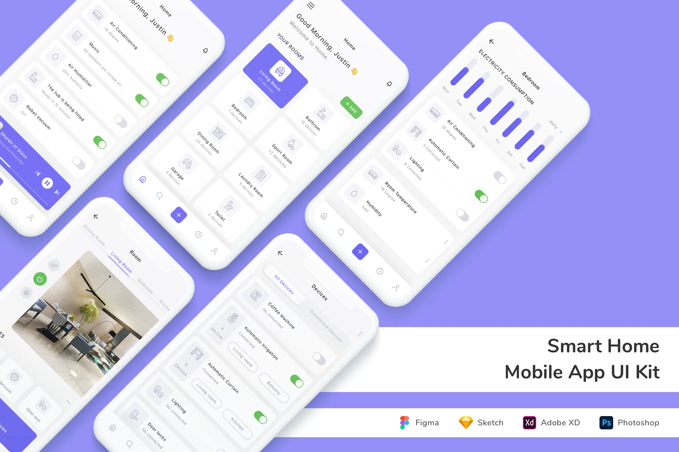 Smart Home Mobile App UI Kit
