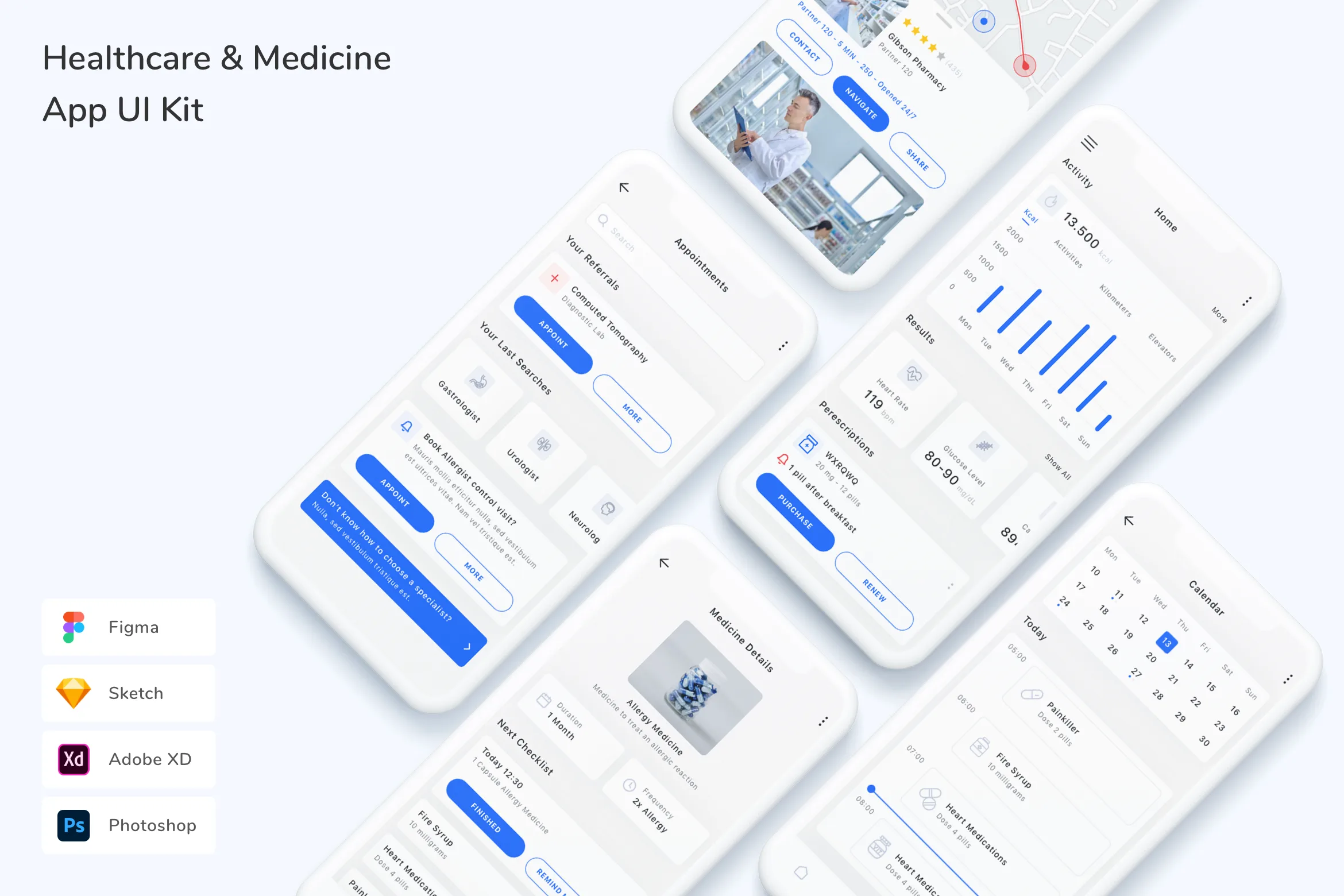 Healthcare & Medicine App UI Kit