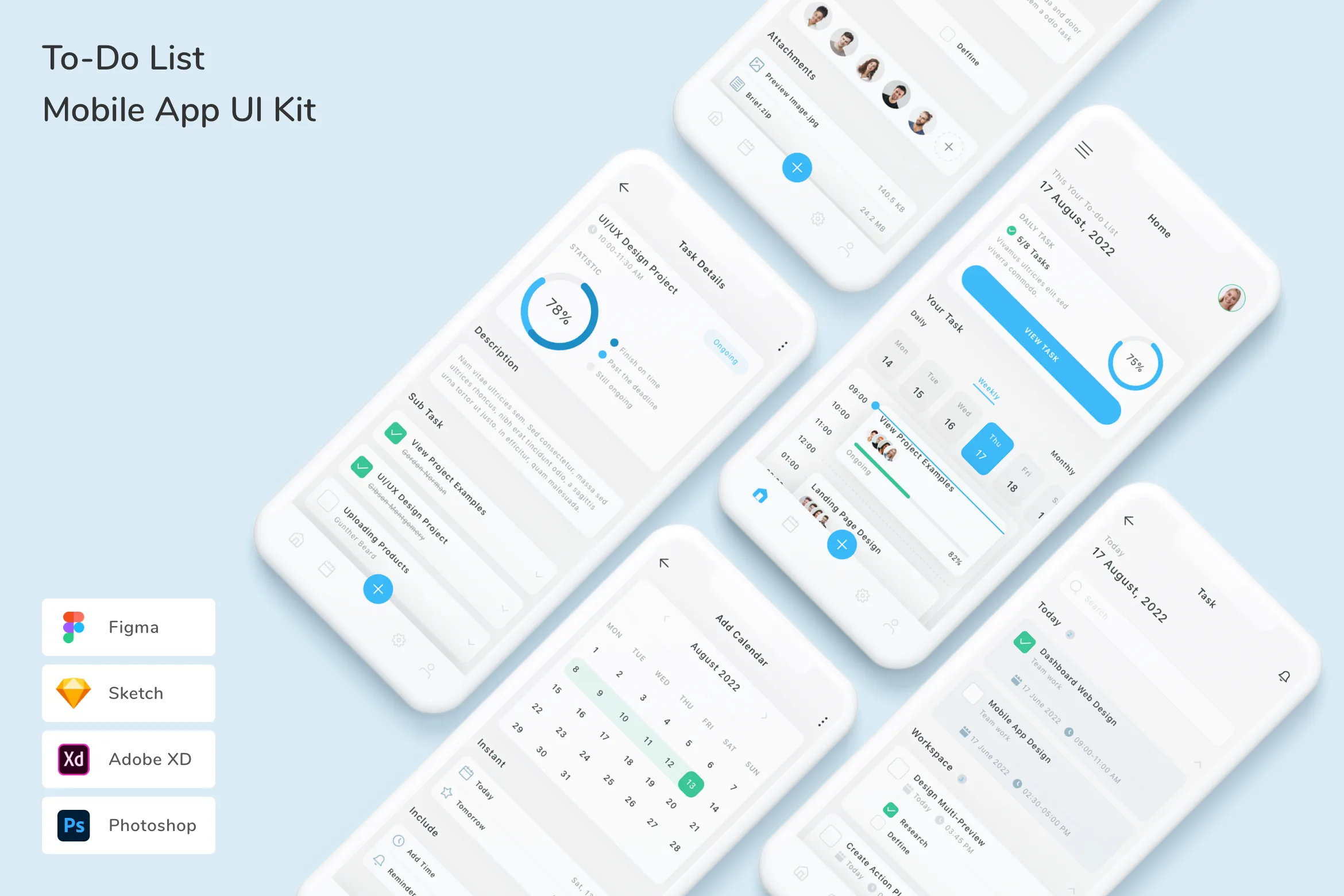 To-Do List Mobile App UI Kit