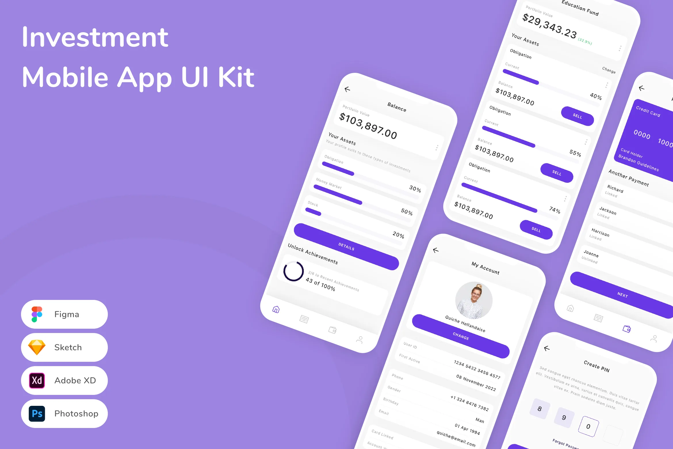 Investment Mobile App UI Kit