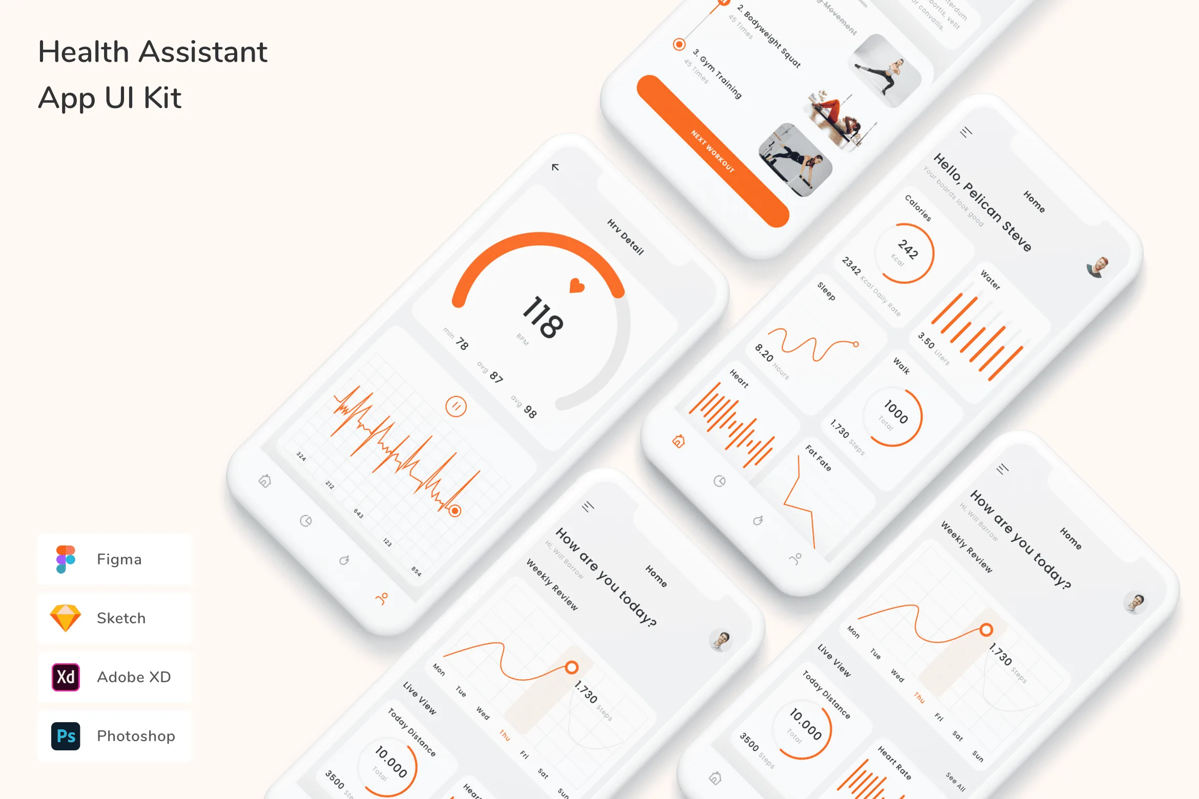 Health Assistant App UI Kit