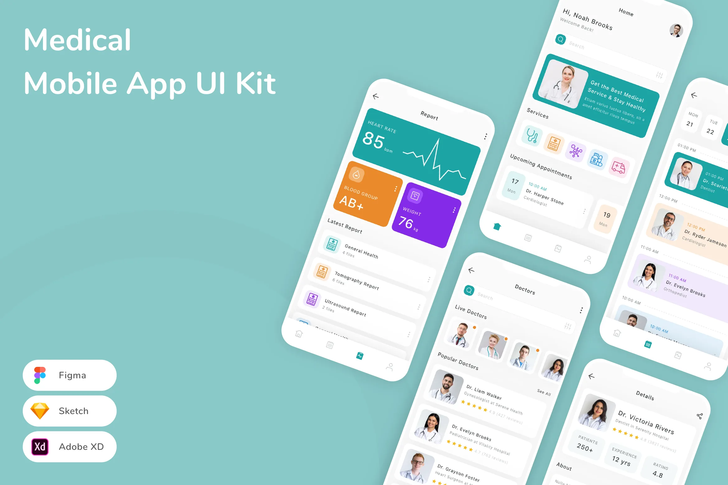 Medical Mobile App UI Kit