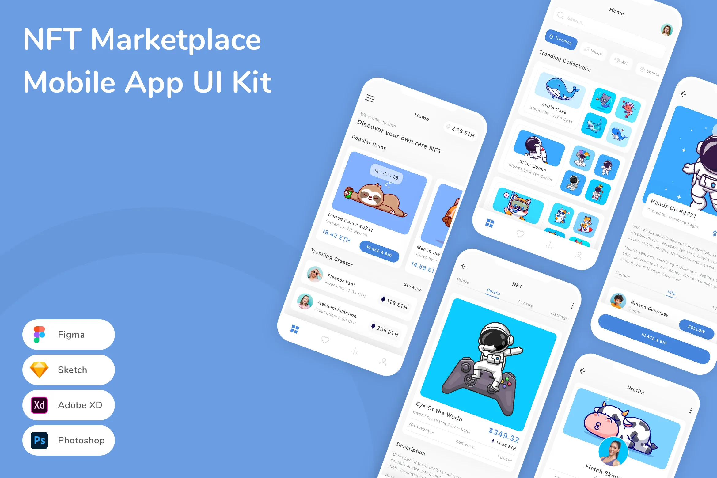 NFT Marketplace Mobile App UI Kit