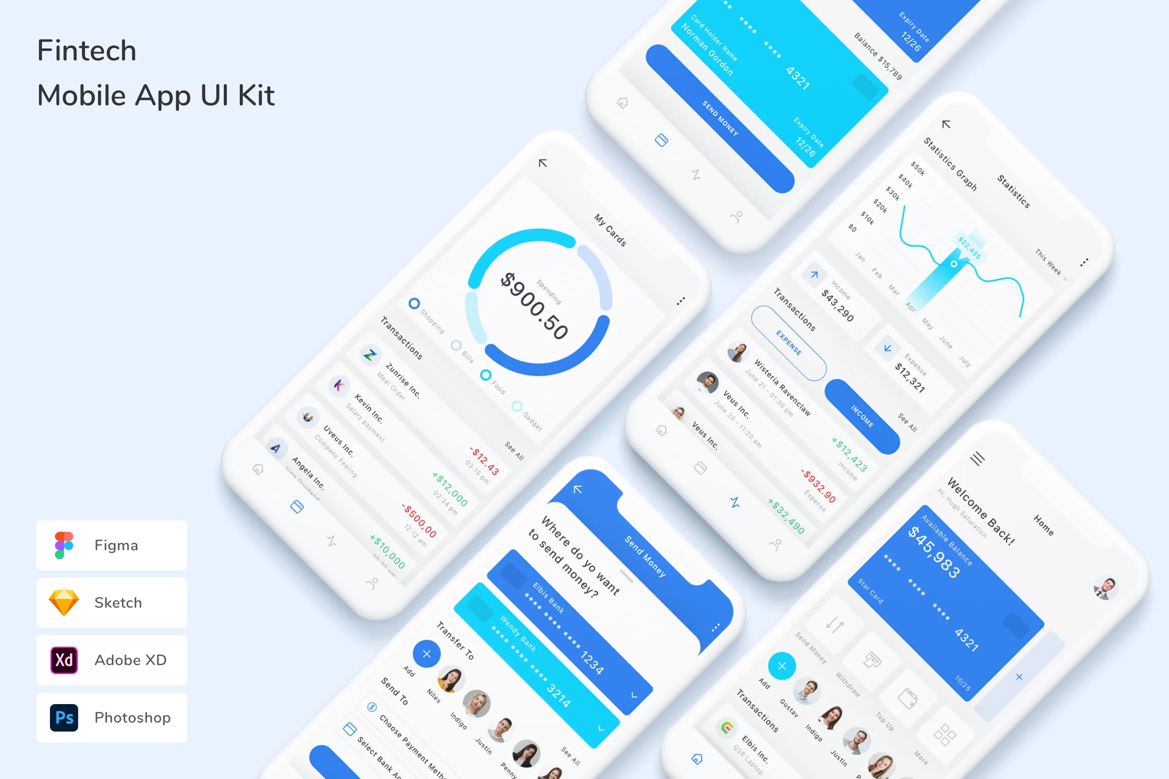 Fintech Mobile App UI Kit