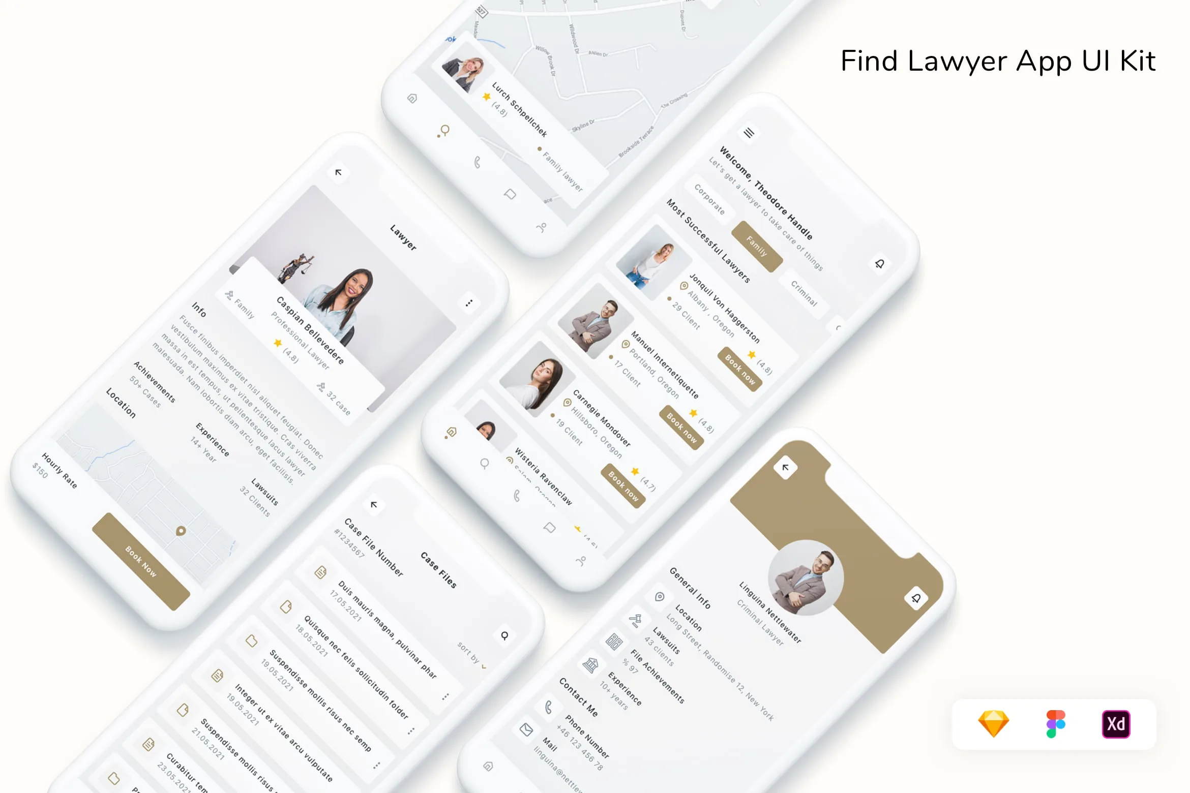 Find Lawyer App UI Kit