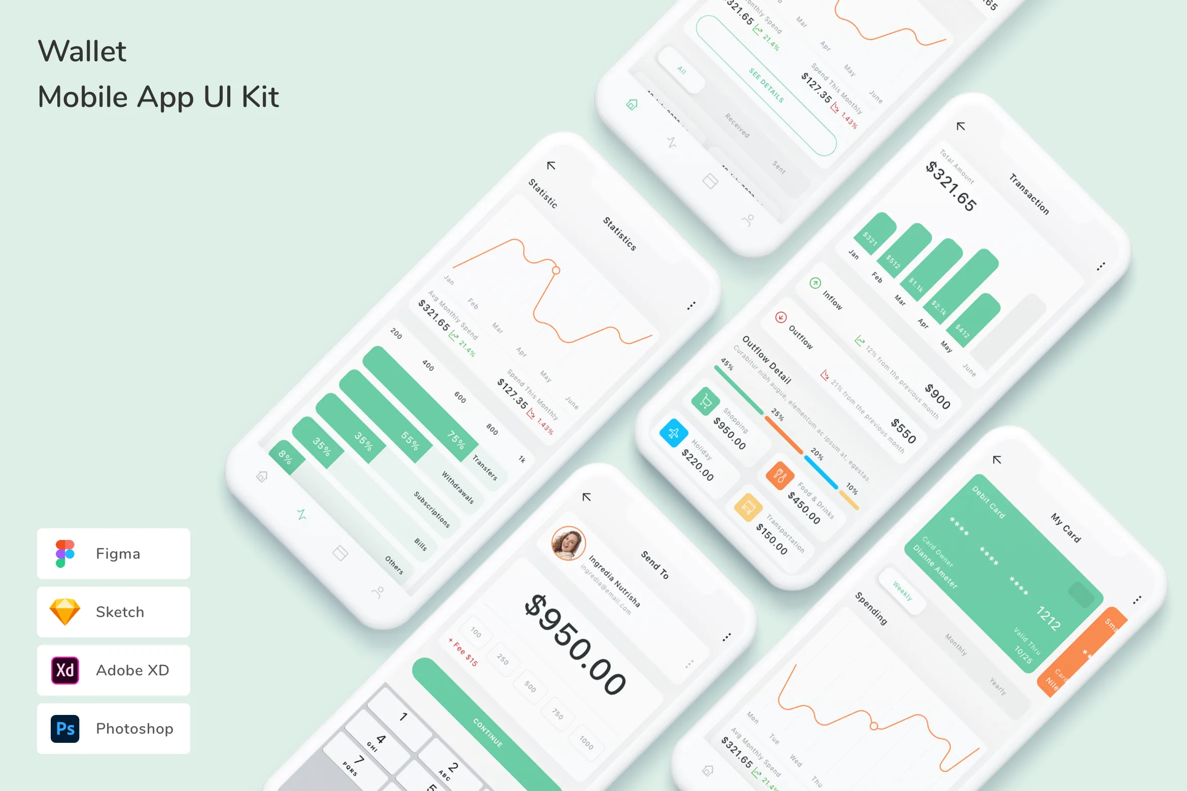 Wallet Mobile App UI Kit