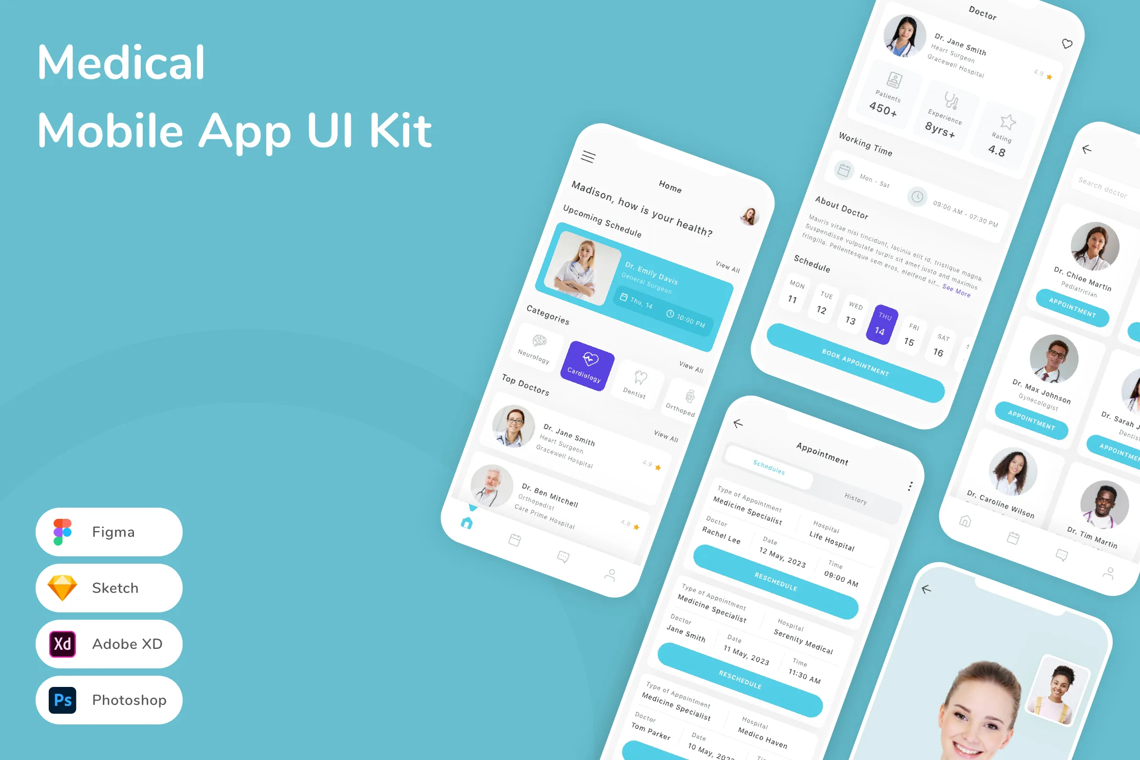 Medical Mobile App UI Kit