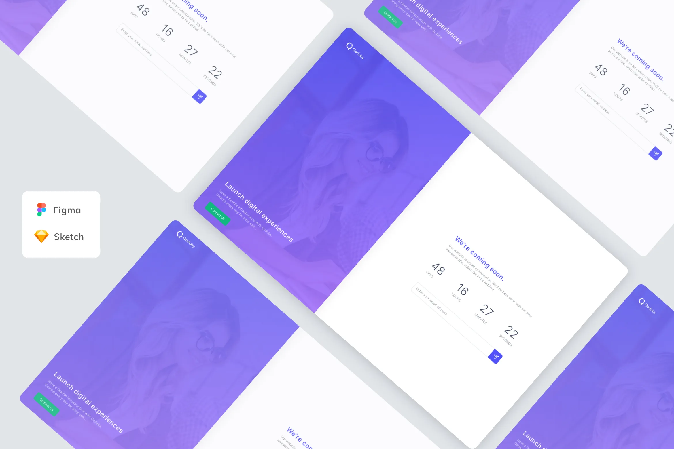 Coming Soon Admin Dashboard Template UI Kit
