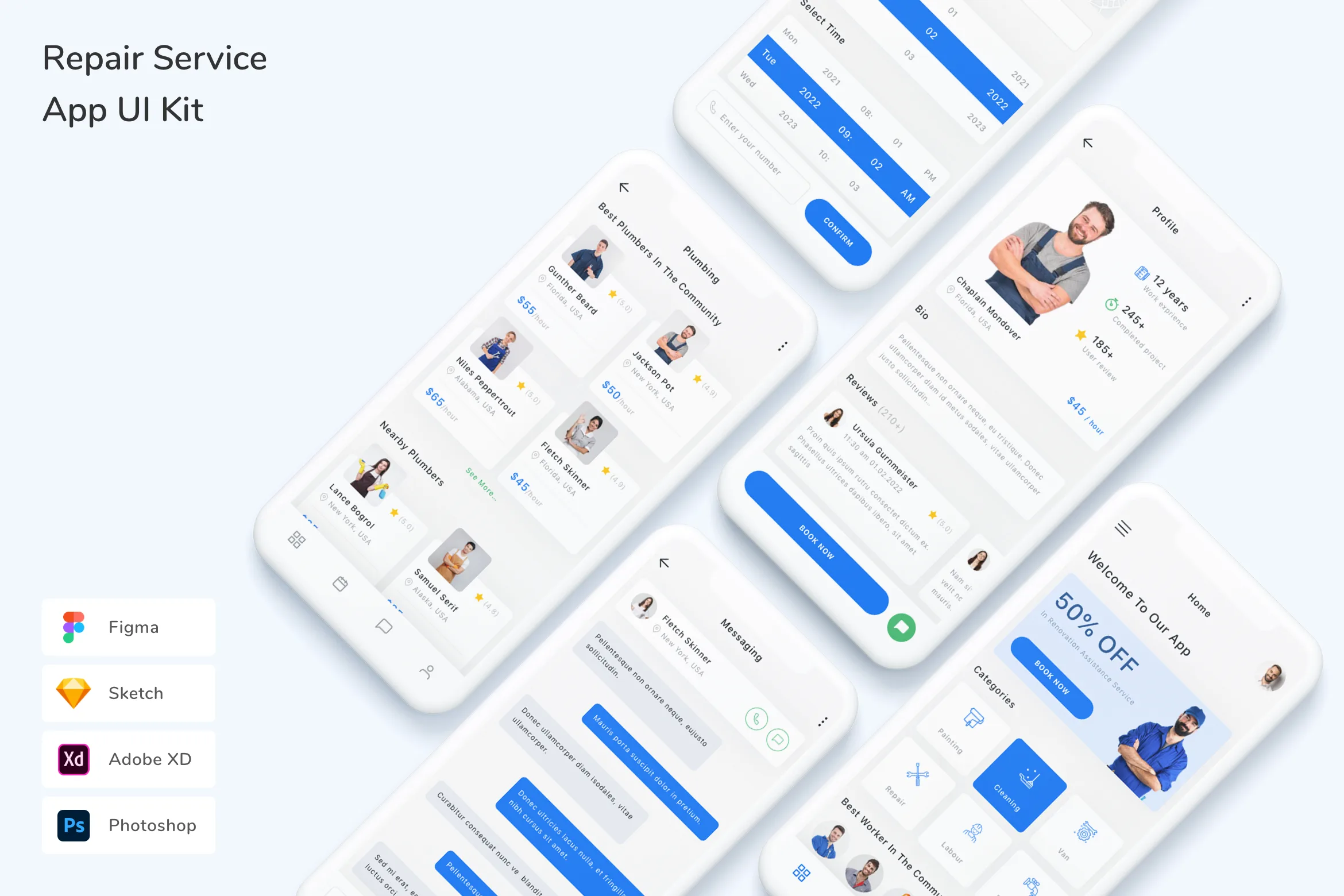 Repair Service App UI Kit
