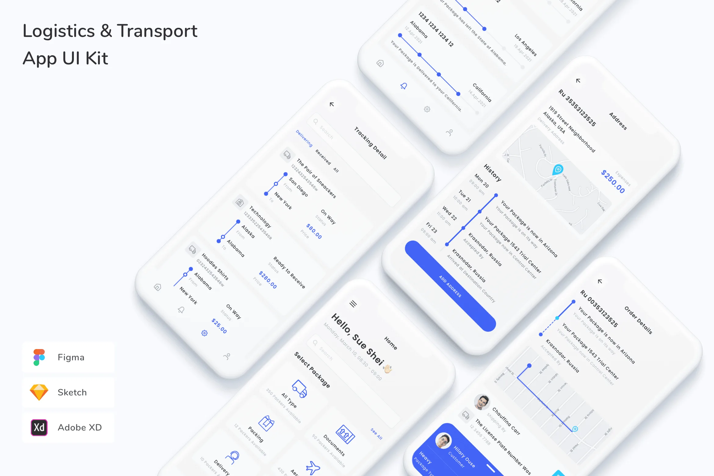 Logistics & Transport App UI Kit