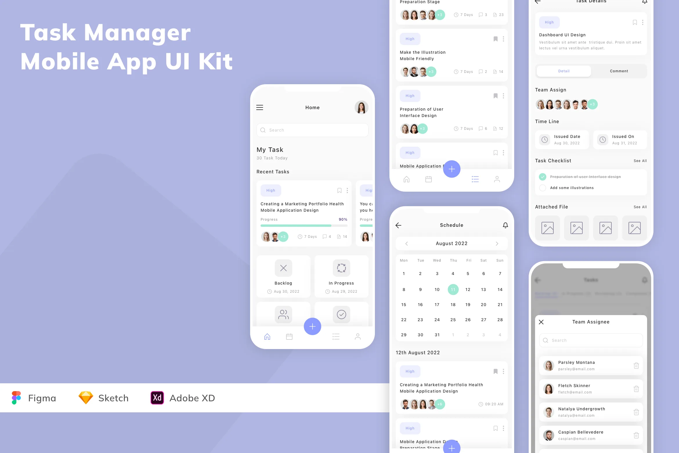 Task Manager Mobile App UI Kit