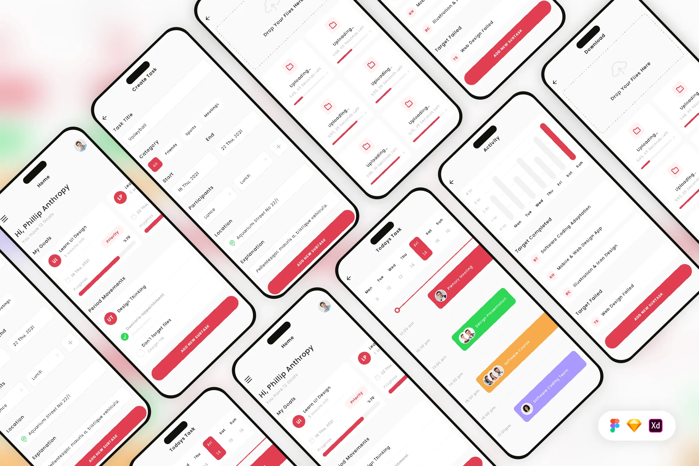 Task & Project Management Mobile App UI Kit