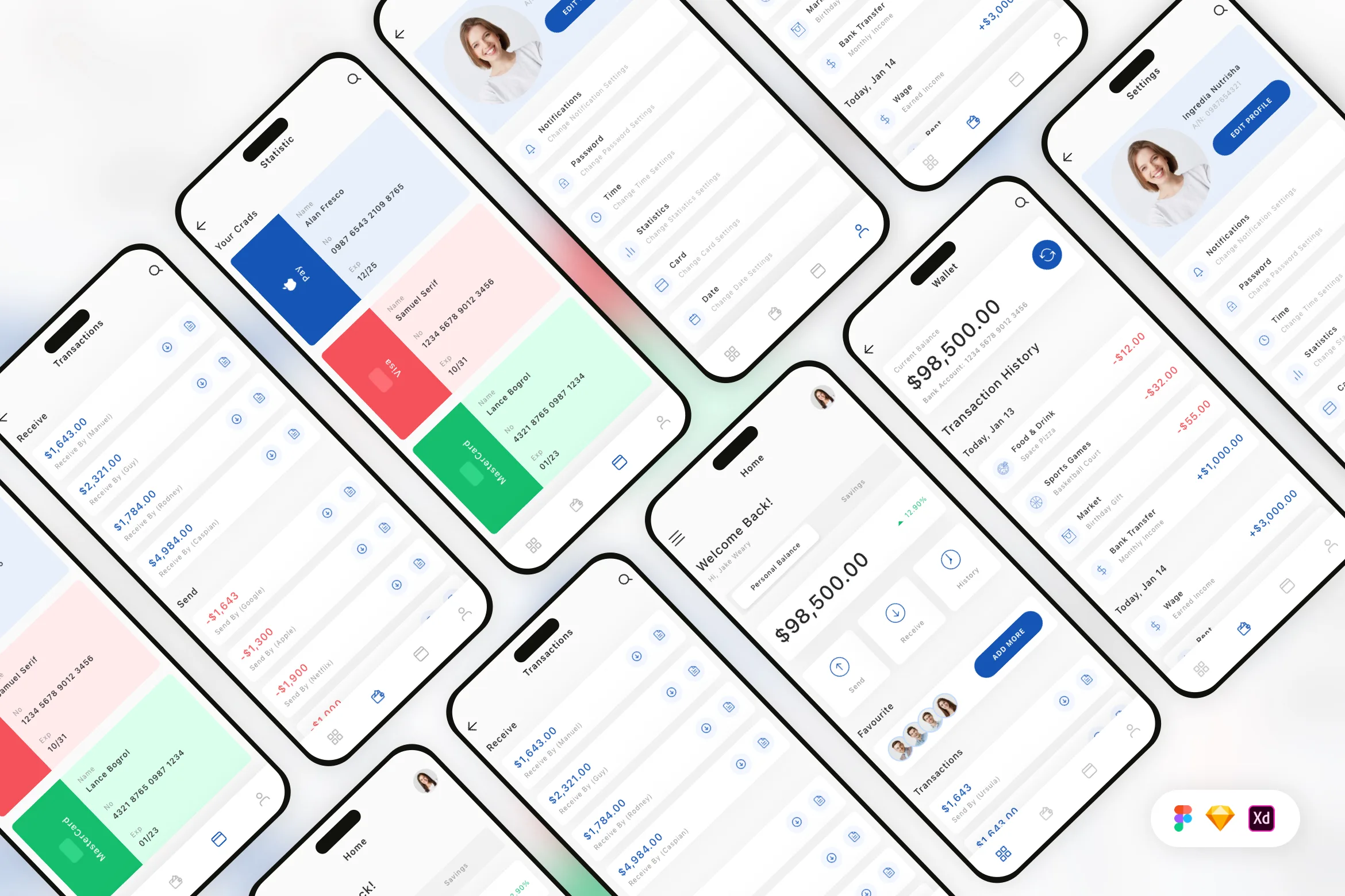 Finance & Wallet Mobile App UI Kit
