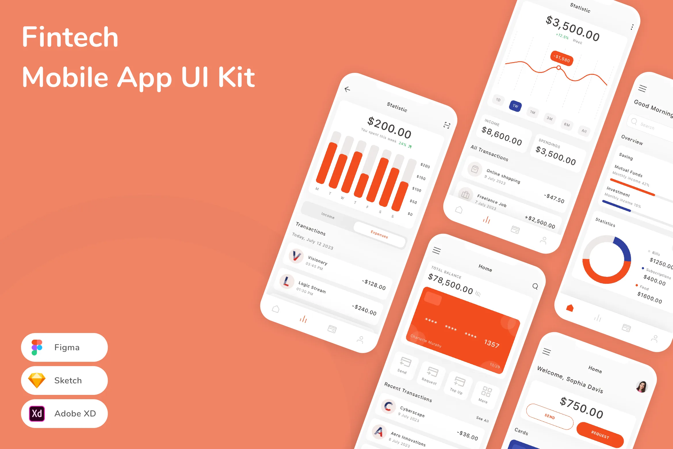 Fintech Mobile App UI Kit