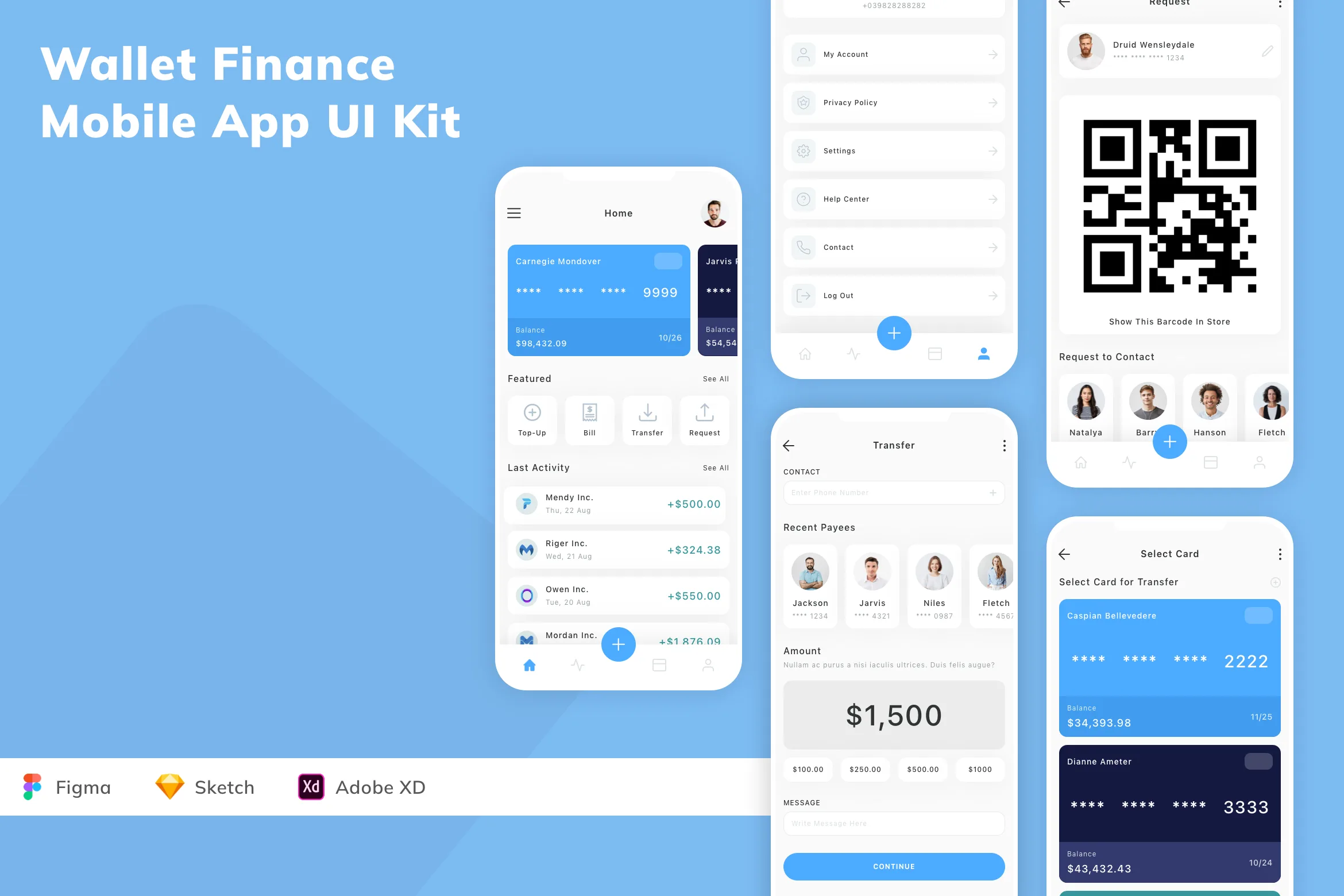 Wallet Finance Mobile App UI Kit