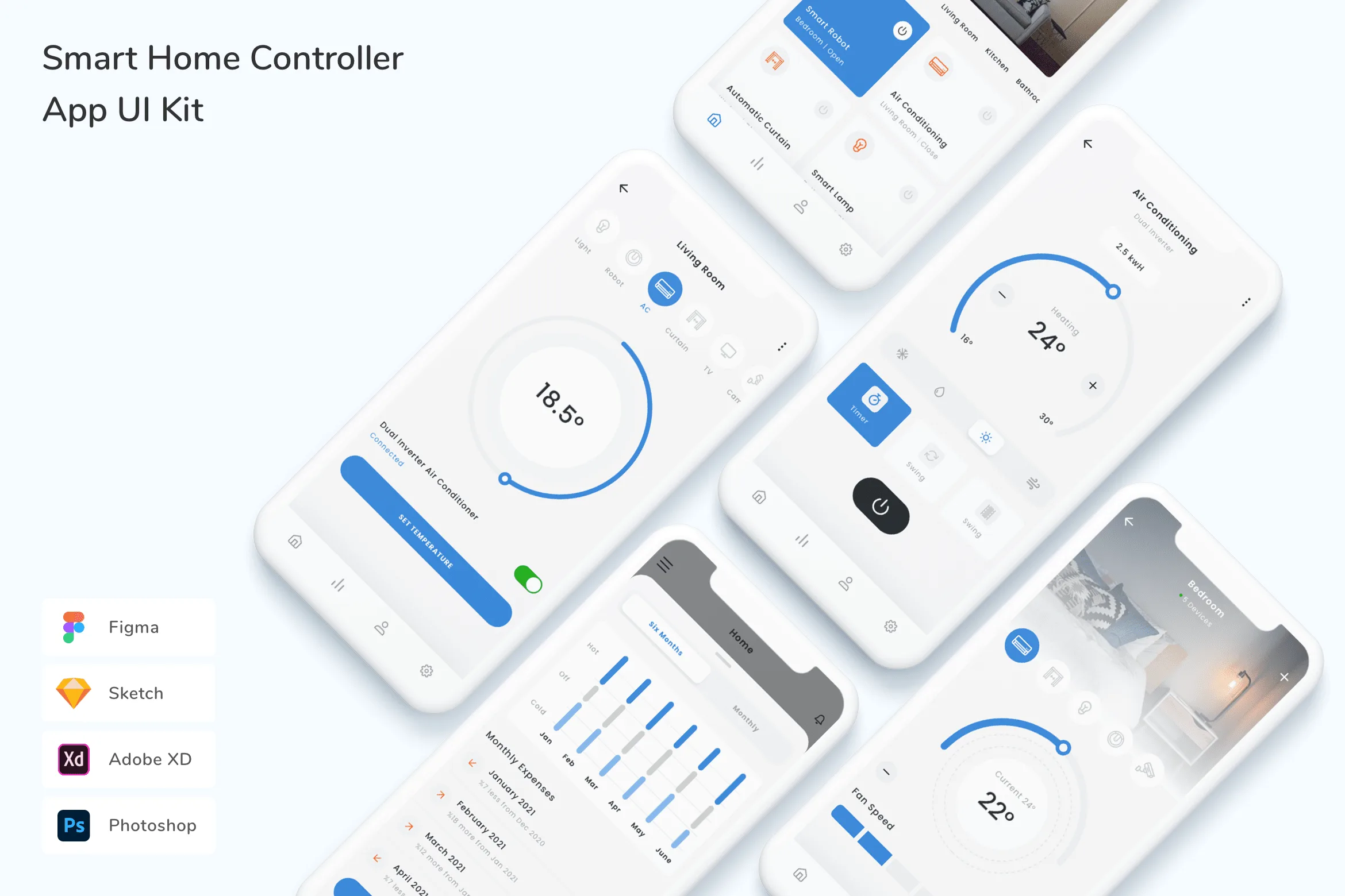 Smart Home Controller App UI Kit