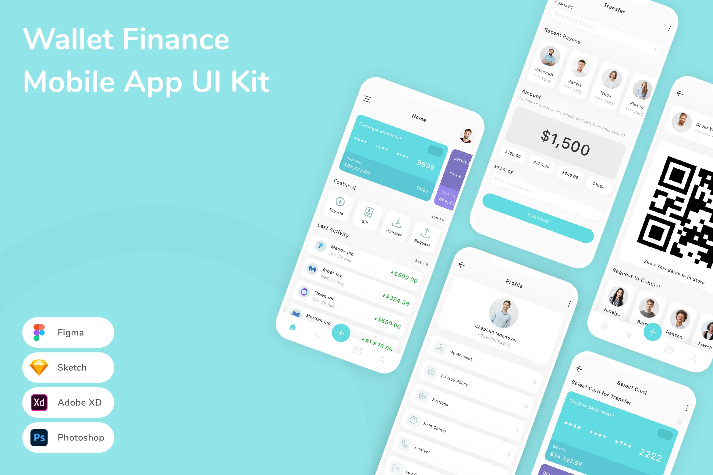 Wallet Finance Mobile App UI Kit