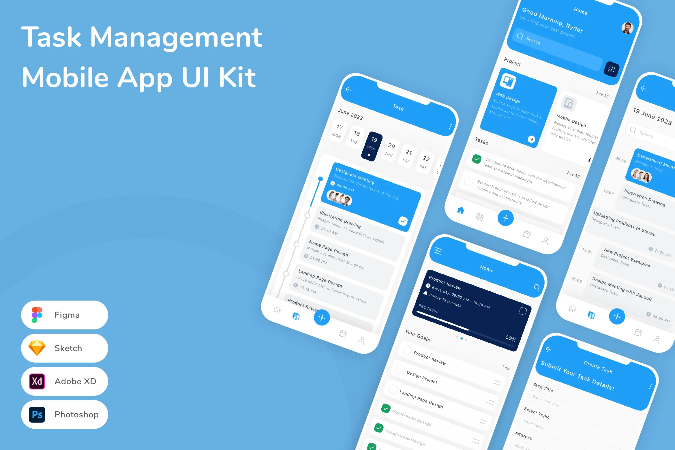 Task Management Mobile App UI Kit