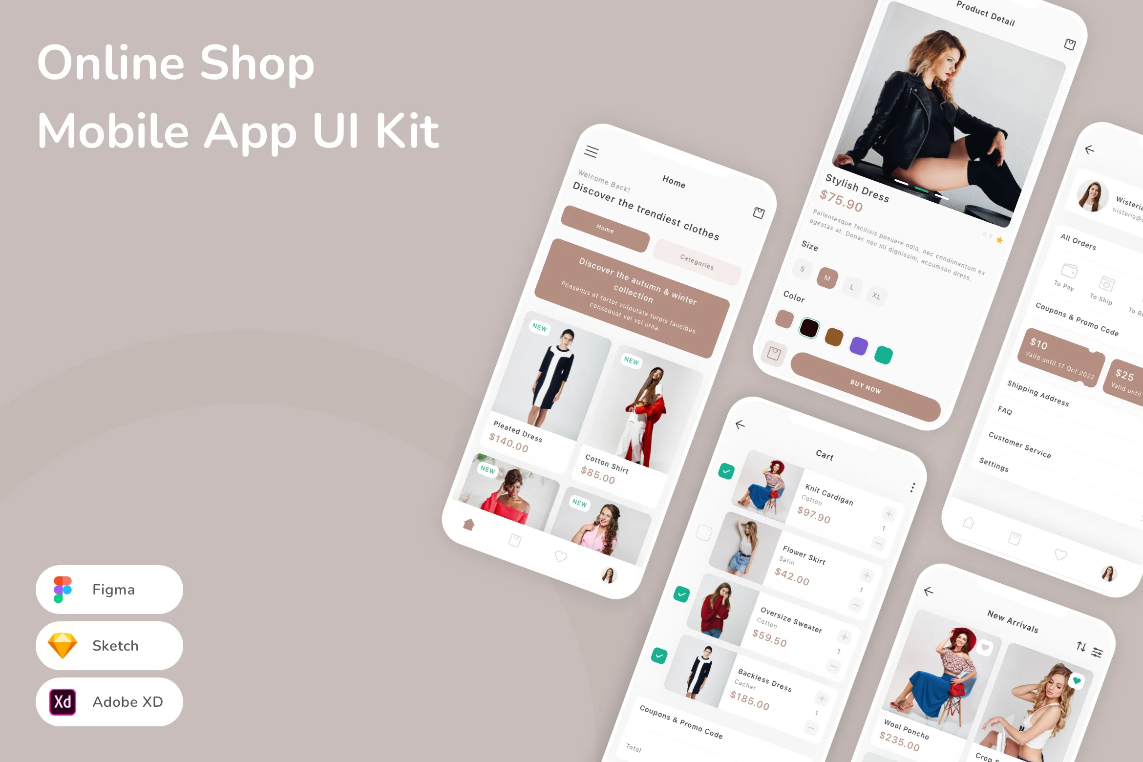 Online Shop Mobile App UI Kit