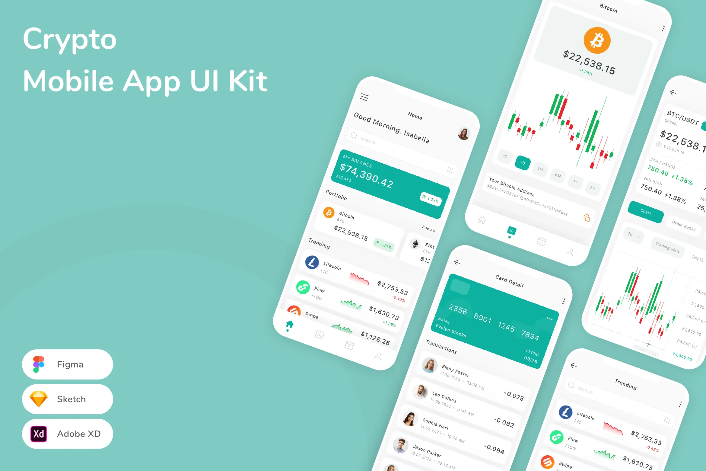 Crypto Mobile App UI Kit