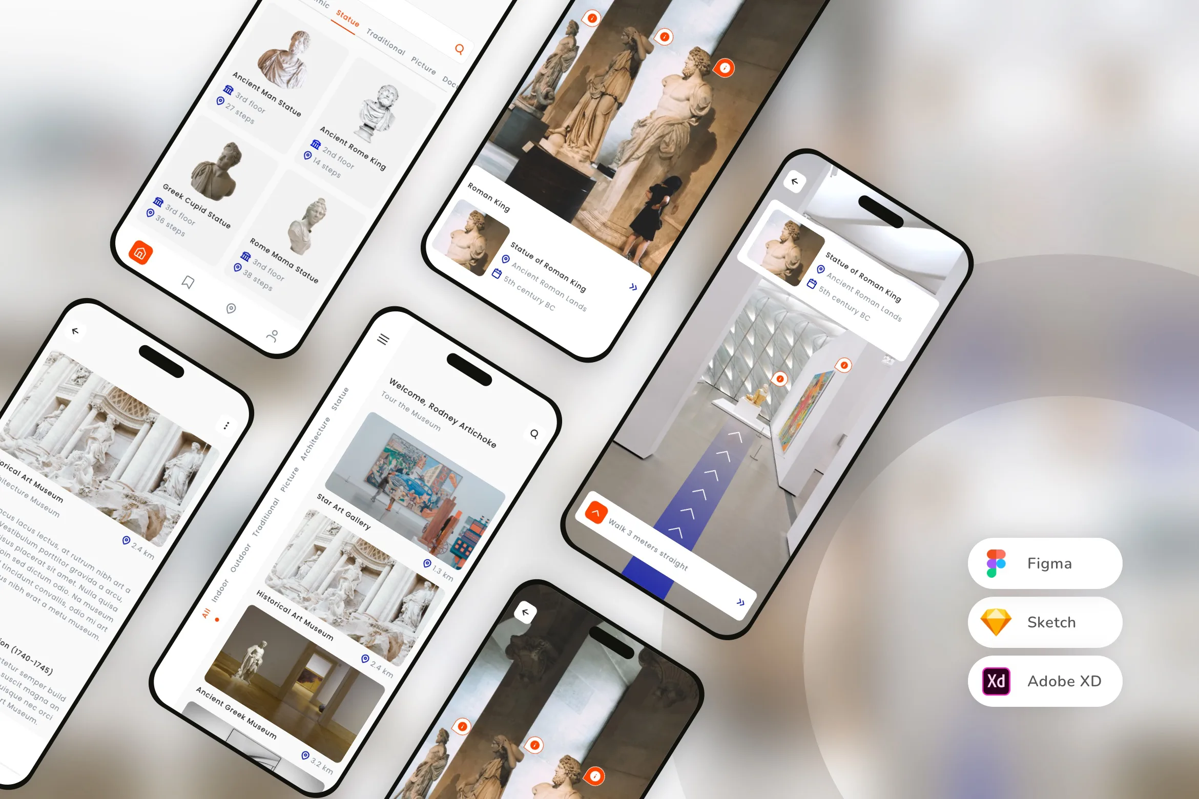 Online Museum & Art Gallery Mobile App UI Kit